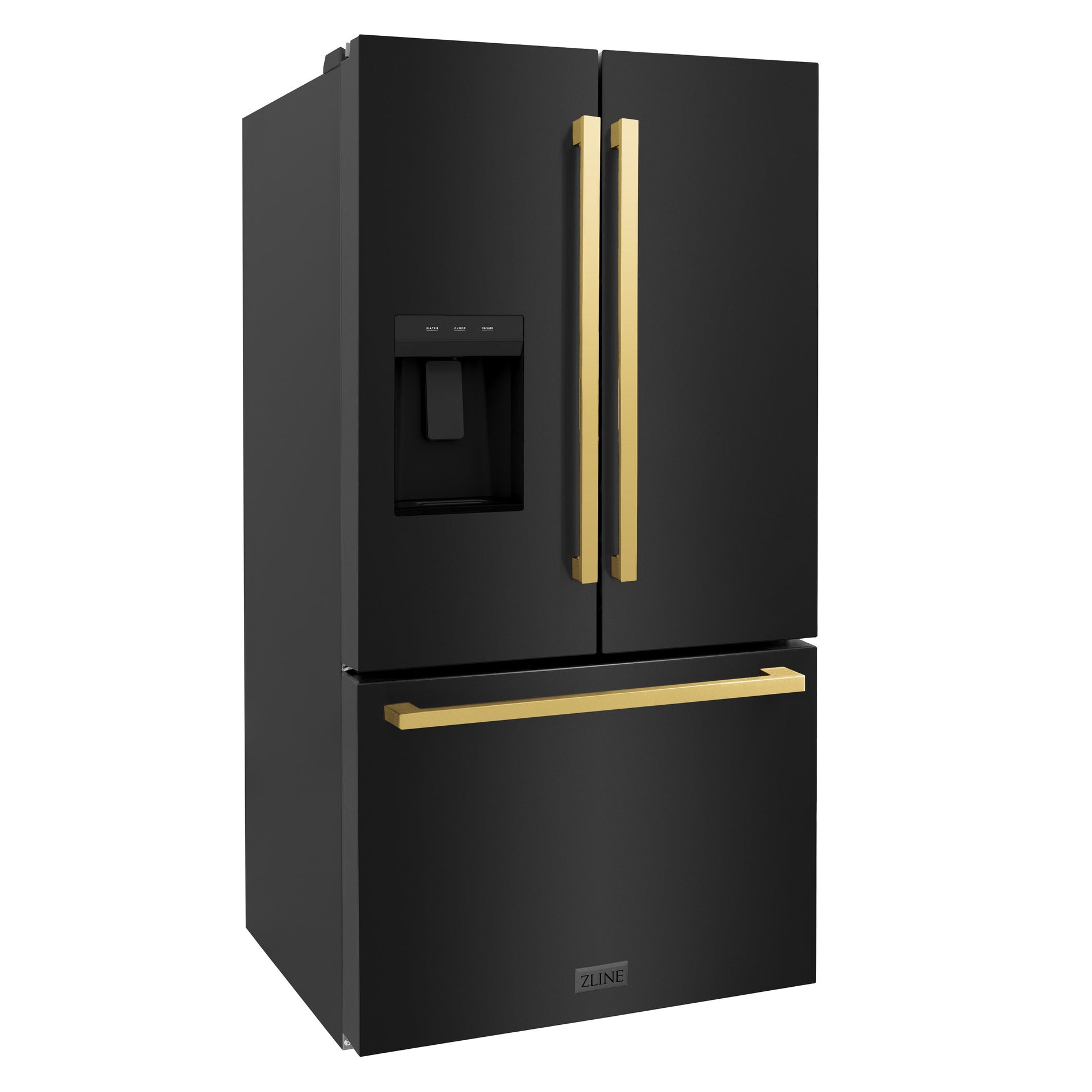 zline-36-in-french-door-refrigerator-28-9-cu-ft-standard-depth-water-dispenser-dual-ice-maker-black-gold-square-handles-rsmz-w-36-bs-fg
