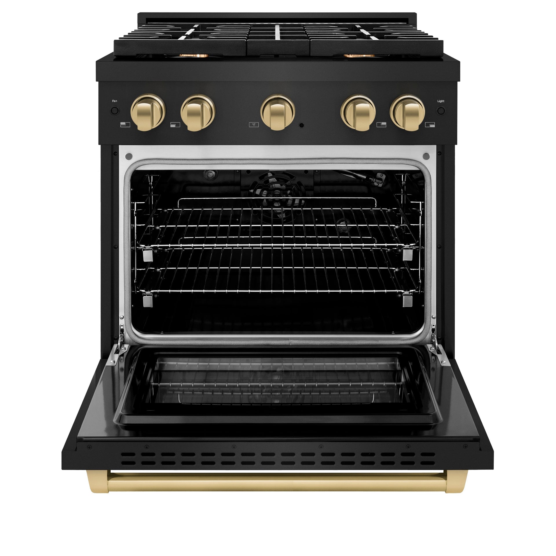zline-autograph-edition-30-in-4-2-cu-ft-paramount-gas-range-with-convection-gas-oven-black-stainless-steel-with-champagne-bronze-accents-sgrbz-30-cb