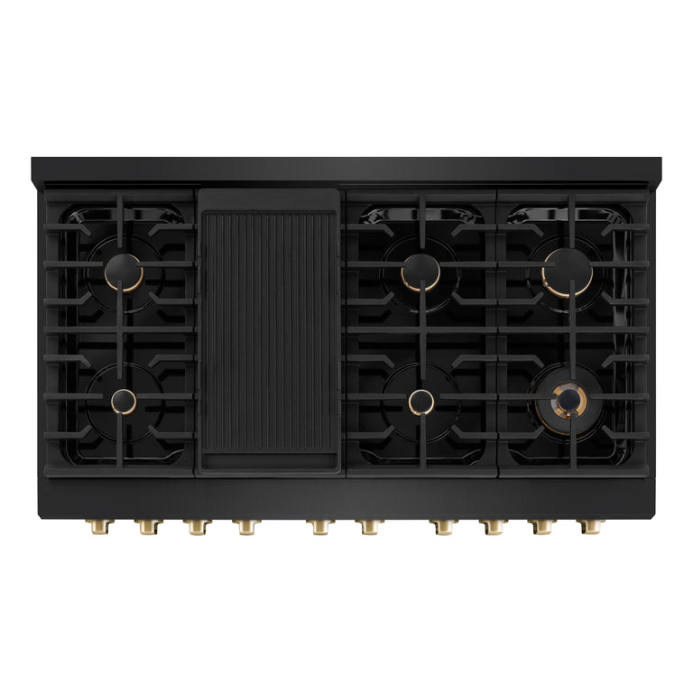zline-autograph-package-48-in-gas-range-range-hood-and-dishwasher-in-black-stainless-steel-with-gold-accents-3akpr-rgbrhdwv48-g