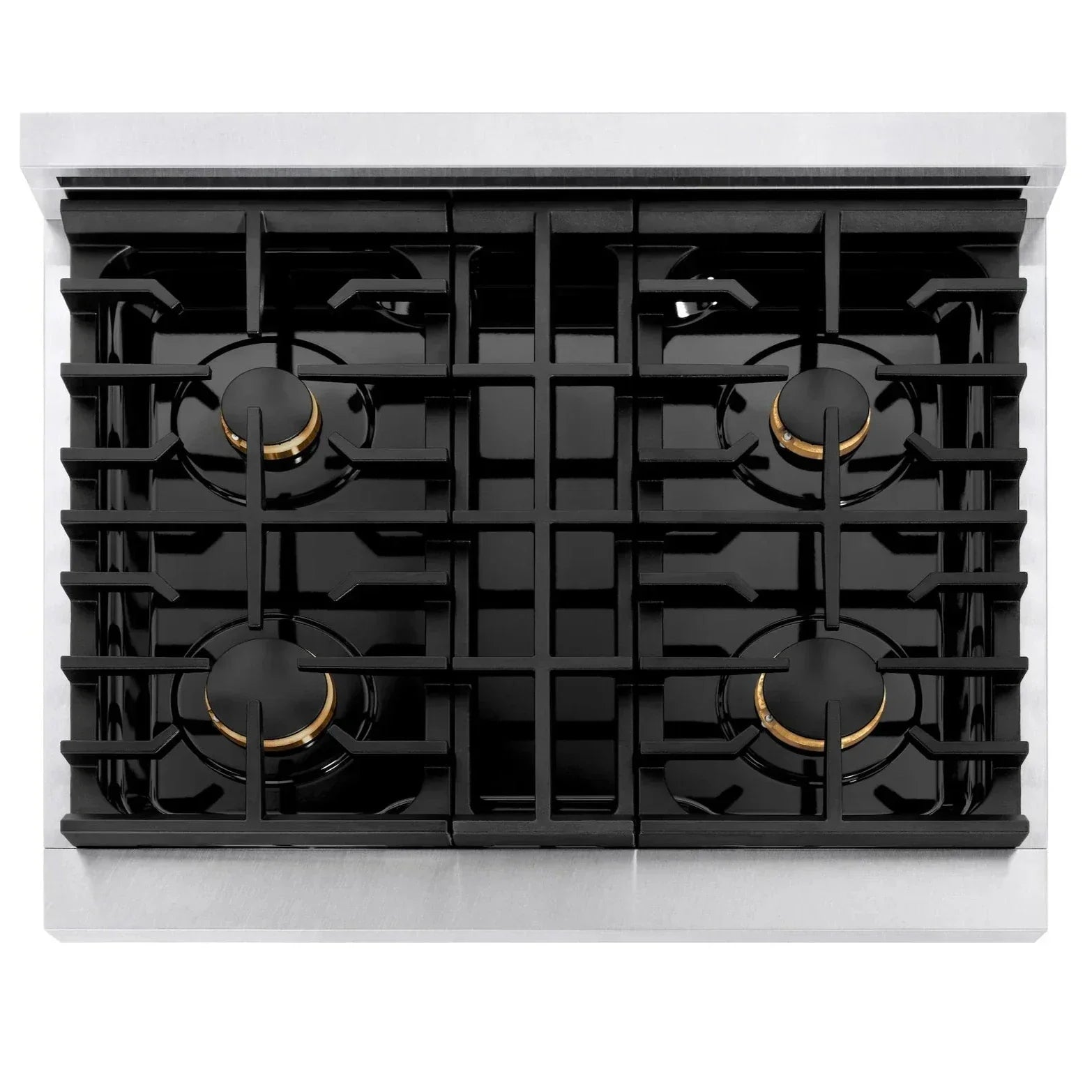 zline-autograph-edition-30-in-paramount-gas-range-4-2-cu-ft-with-4-burner-gas-cooktop-and-convection-gas-oven-in-satin-stainless-steel-with-white-matte-door-and-polished-gold-accents-sgrsz-wm-30-g