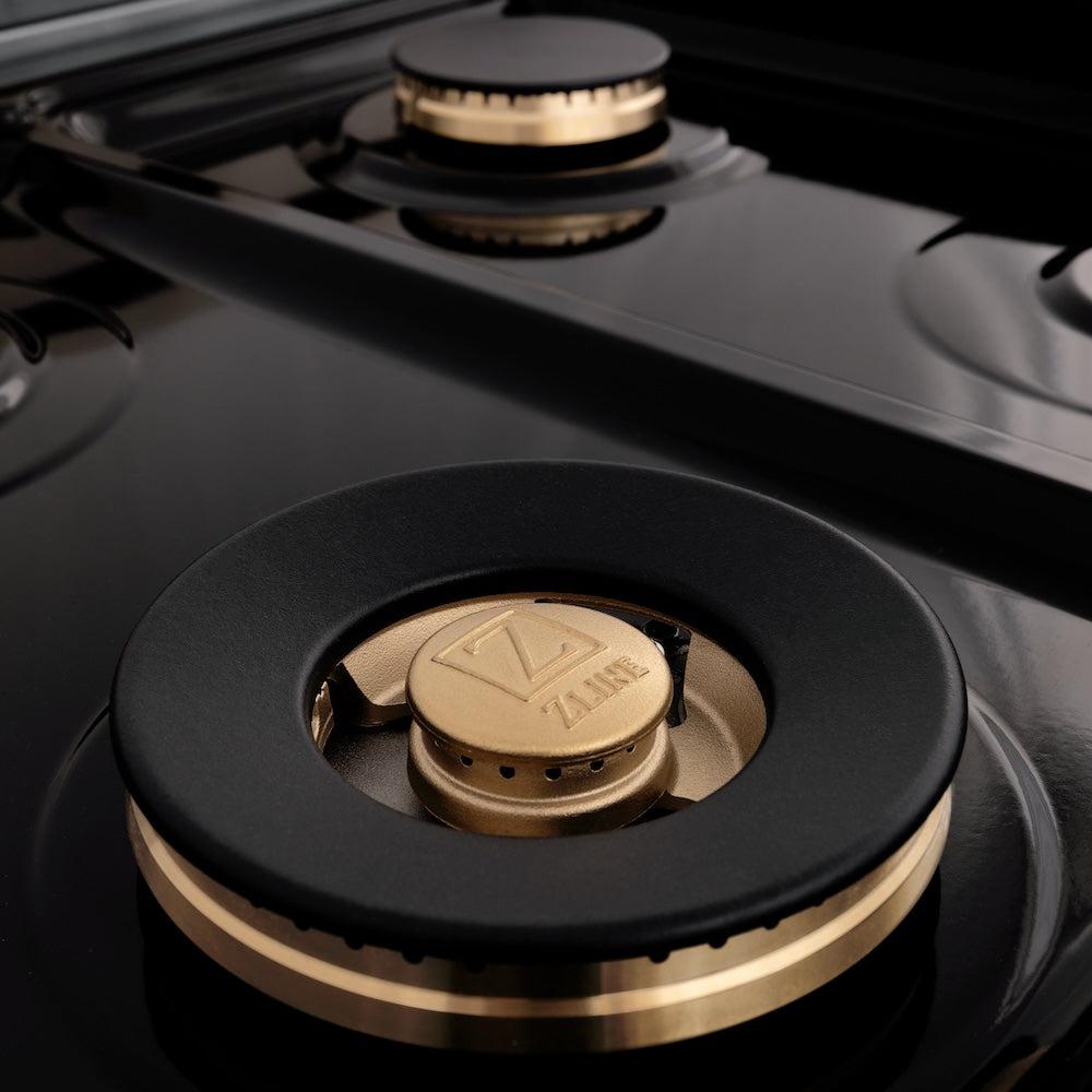 zline-autograph-edition-48-in-dual-fuel-range-6-0-cu-ft-with-black-matte-door-and-champagne-bronze-accents-raz-blm-48-cb