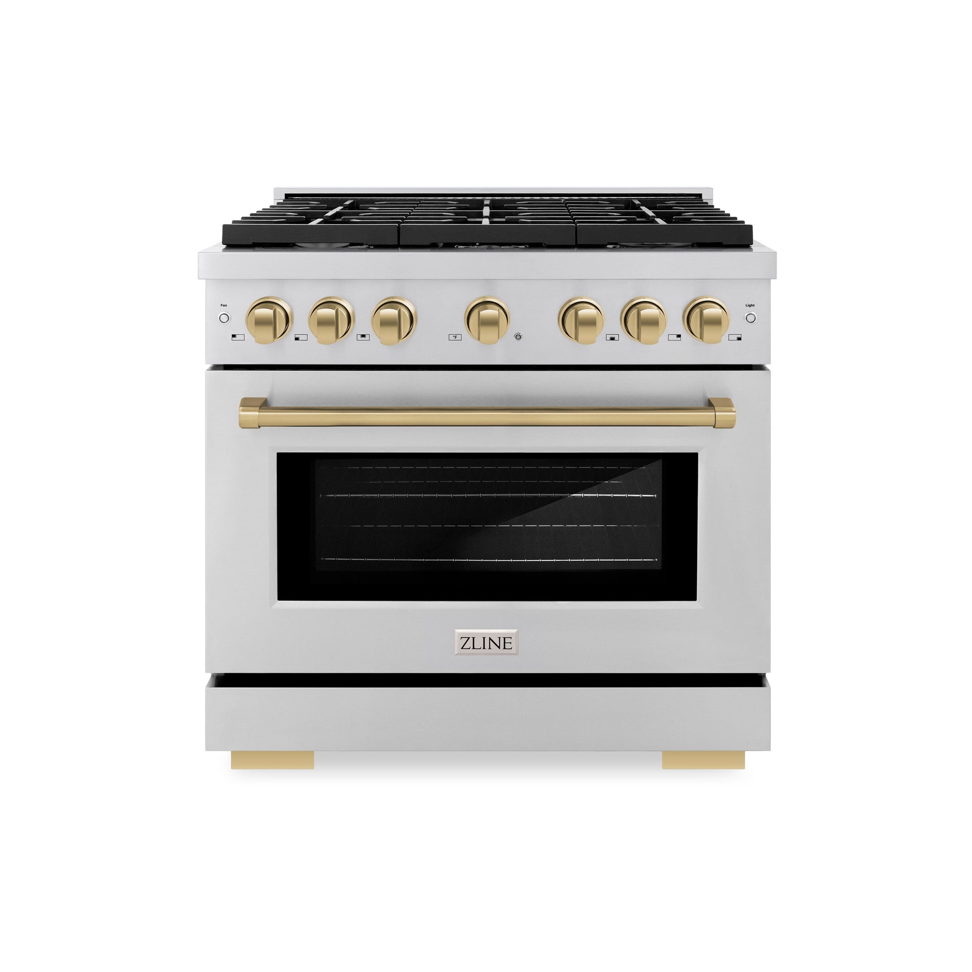 zline-autograph-edition-36-in-5-2-cu-ft-paramount-gas-range-with-convection-gas-oven-stainless-steel-with-bronze-accents-sgrz-36-cb