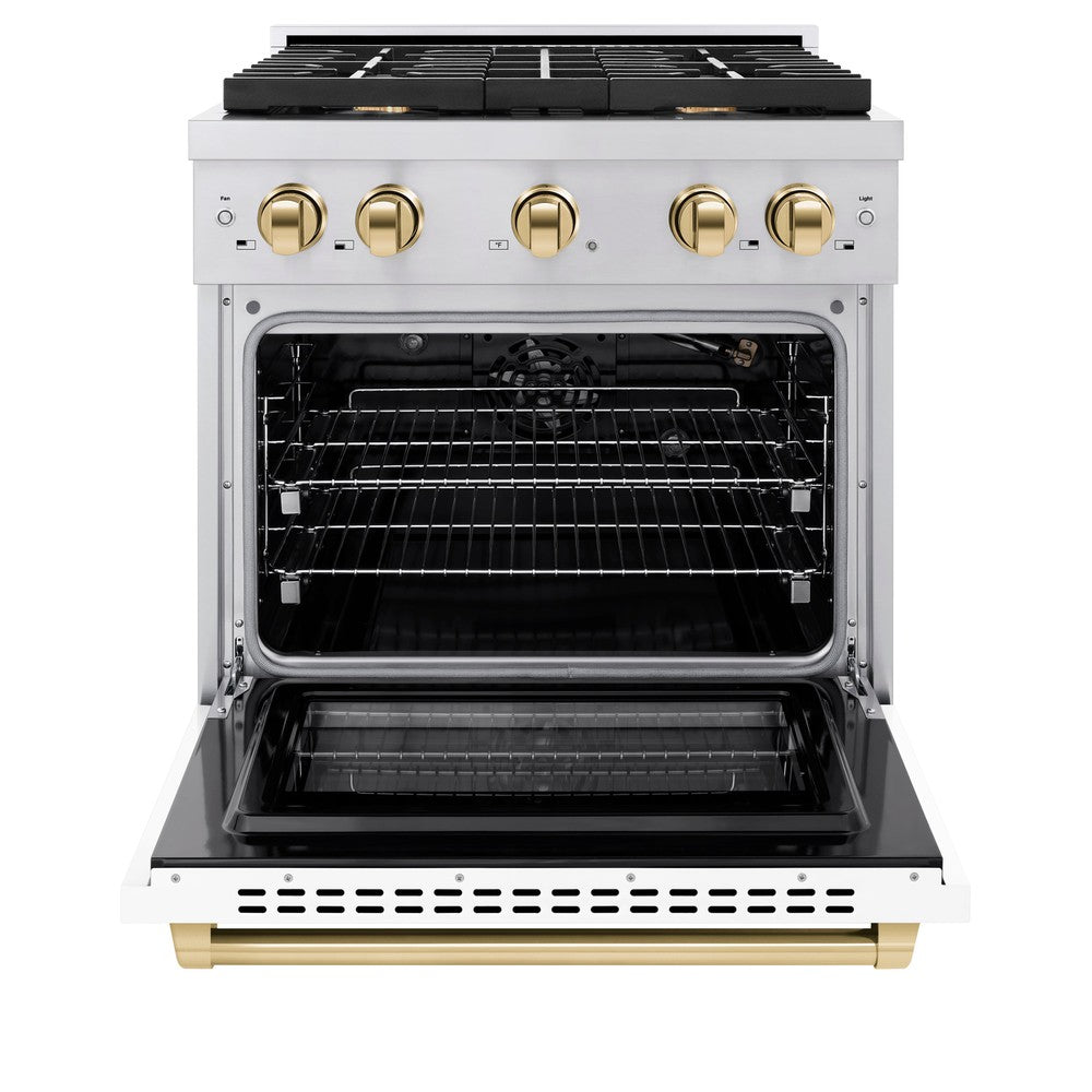zline-autograph-edition-30-in-paramount-dual-fuel-range-4-burner-gas-cooktop-4-2-cu-ft-electric-convection-oven-white-matte-door-with-polished-gold-accents-sdrz-wm-30-g