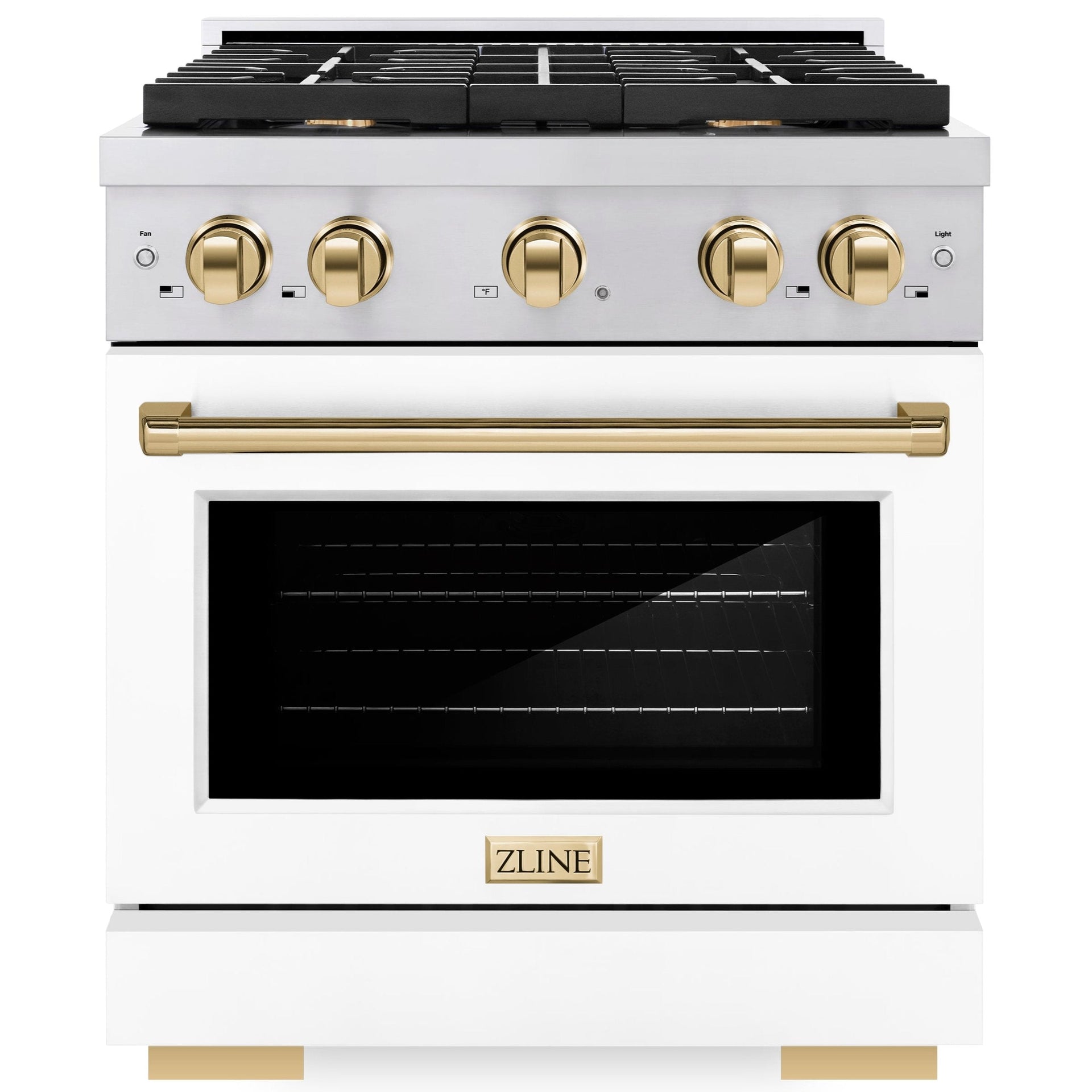 zline-autograph-30-in-4-2-cu-ft-paramount-gas-range-with-convection-gas-oven-stainless-steel-with-white-matte-door-and-gold-accents-sgrz-wm-30-g