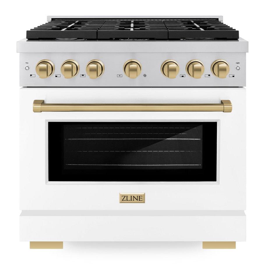 zline-autograph-edition-36-in-5-2-cu-ft-paramount-dual-fuel-range-with-6-burner-gas-cooktop-electric-convection-oven-white-matte-door-and-champagne-bronze-accents-sdrz-wm-36-cb