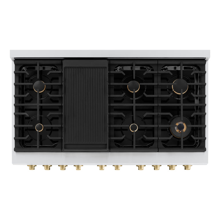 zline-autograph-package-48-gas-range-and-range-hood-in-satin-stainless-steel-white-matte-bronze-accents