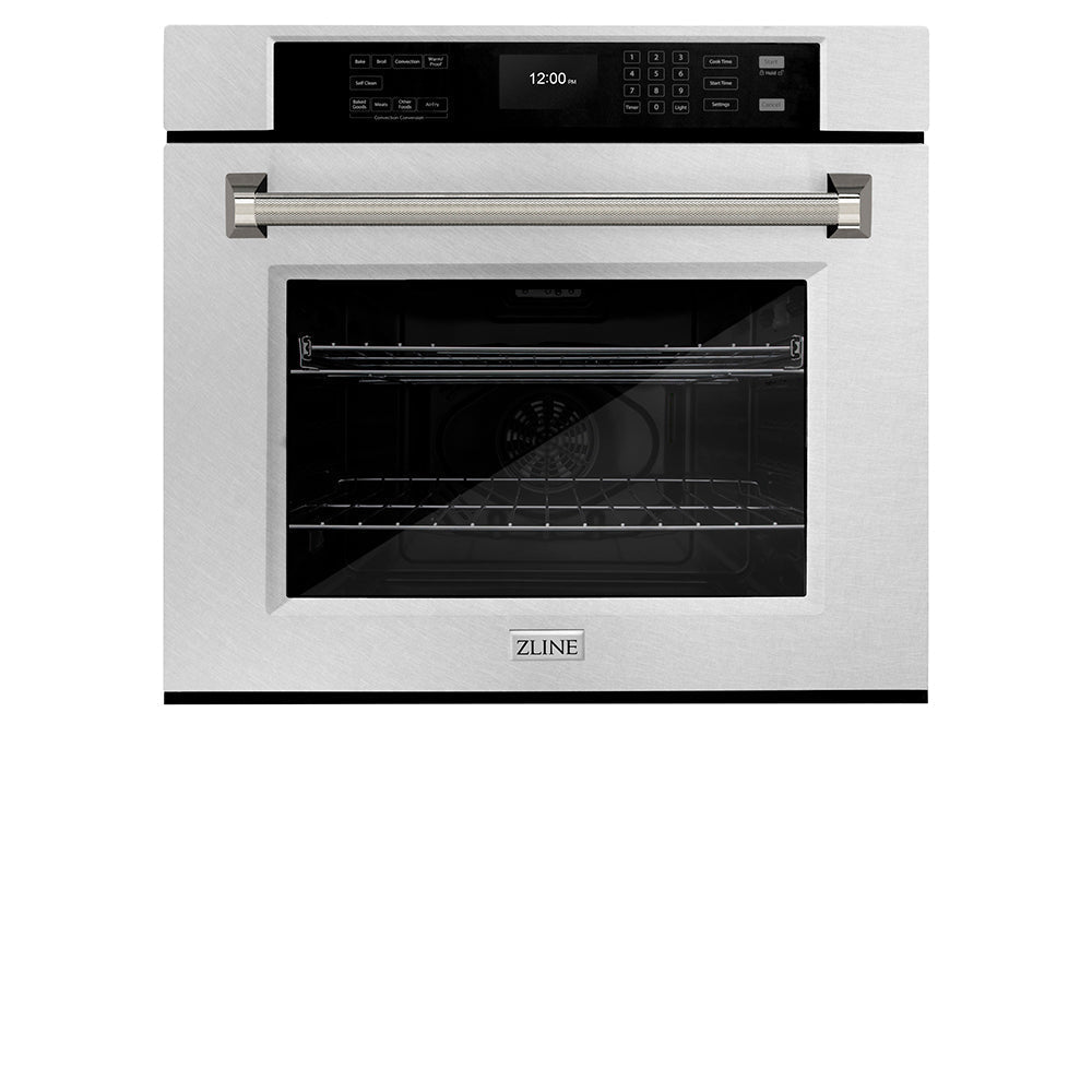 zline-autograph-30-professional-true-convection-single-wall-oven-with-air-fry-and-self-clean-in-satin-stainless-steel-with-polished-nickel-helix-handle-wassz-30-kpn