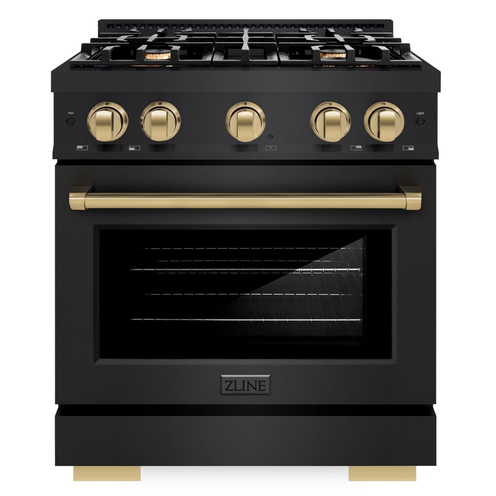 zline-30-in-gas-range-4-burners-4-2-cu-ft-convection-oven-black-stainless-steel-with-champagne-bronze-accents-hgrbz-30-cb