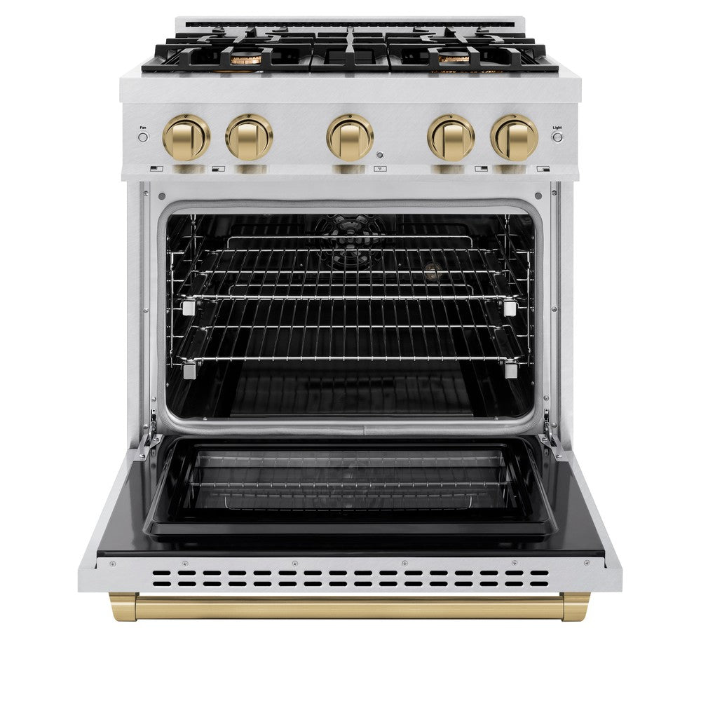 zline-30-in-dual-fuel-range-4-2-cu-ft-4-burner-gas-cooktop-with-electric-convection-oven-satin-stainless-steel-with-champagne-bronze-accents-hdrsz-30-cb
