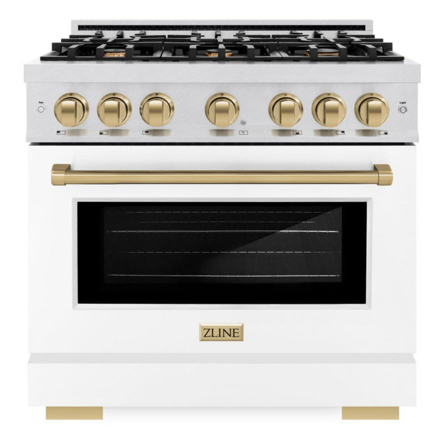 zline-36-in-dual-fuel-range-5-2-cu-ft-with-6-burner-gas-cooktop-electric-convection-oven-satin-stainless-steel-white-matte-door-champagne-bronze-accents-hdrsz-wm-36-cb