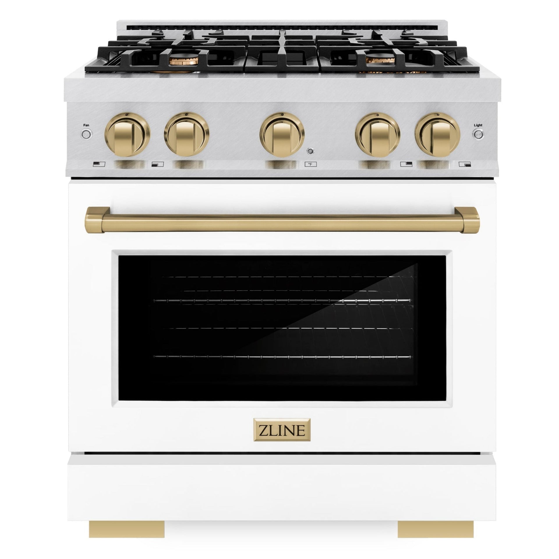 zline-30-in-gas-range-4-2-cu-ft-4-burner-cooktop-convection-gas-oven-satin-stainless-steel-white-matte-door-champagne-bronze-accents-hgrsz-wm-30-cb