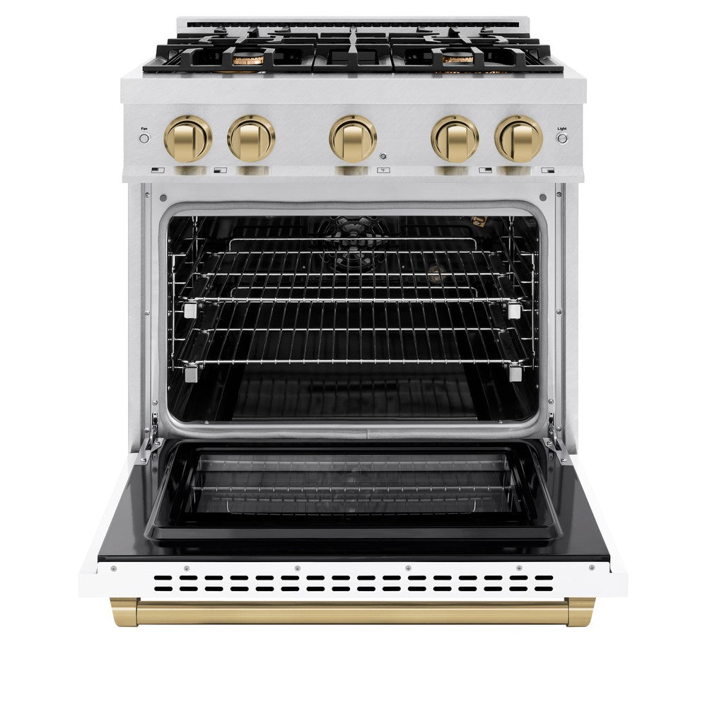 zline-30-in-gas-range-4-2-cu-ft-4-burner-cooktop-convection-gas-oven-satin-stainless-steel-white-matte-door-champagne-bronze-accents-hgrsz-wm-30-cb