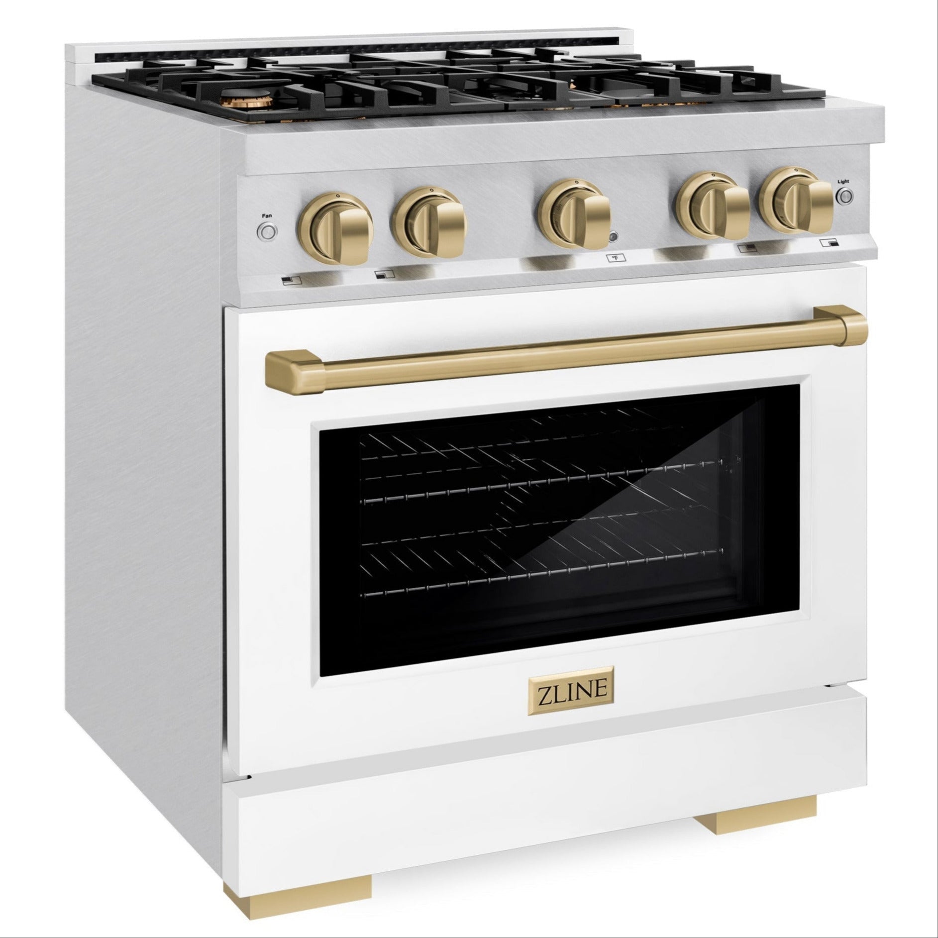 zline-30-in-gas-range-4-2-cu-ft-4-burner-cooktop-convection-gas-oven-satin-stainless-steel-white-matte-door-champagne-bronze-accents-hgrsz-wm-30-cb