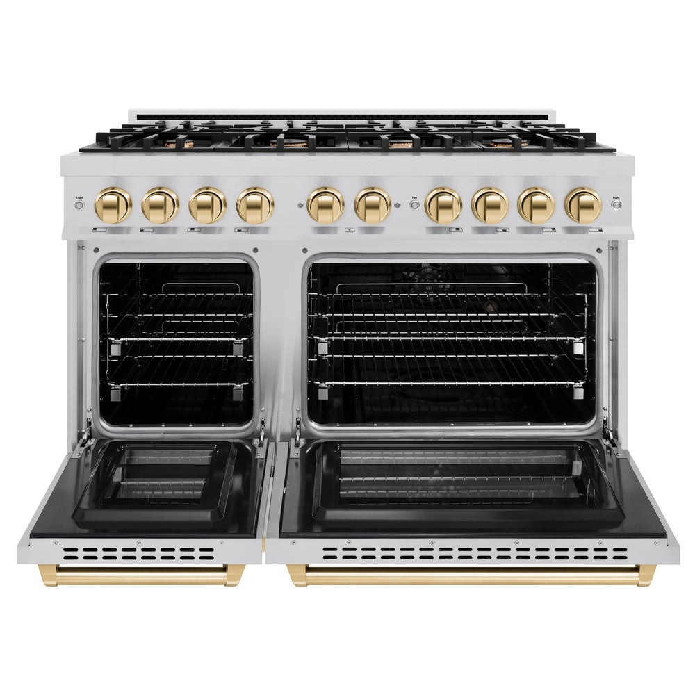 zline-48-in-dual-fuel-range-double-oven-6-7-cu-ft-8-burners-stainless-steel-with-polished-gold-accents-hdrz-48-g