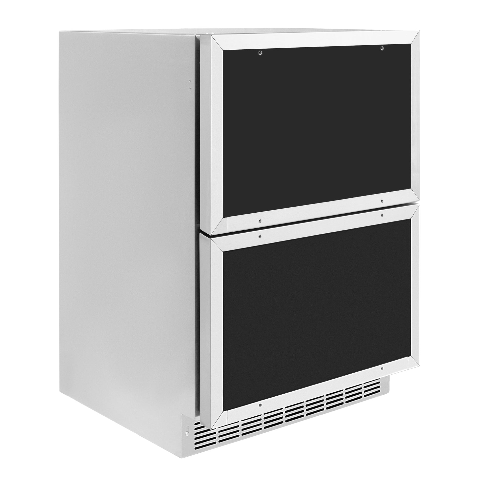 zline-24-inch-refrigerator-drawer-4-6-cu-ft-168-can-capacity-outdoor-rated-panel-ready-polished-gold-handles-rdspoz-24-g