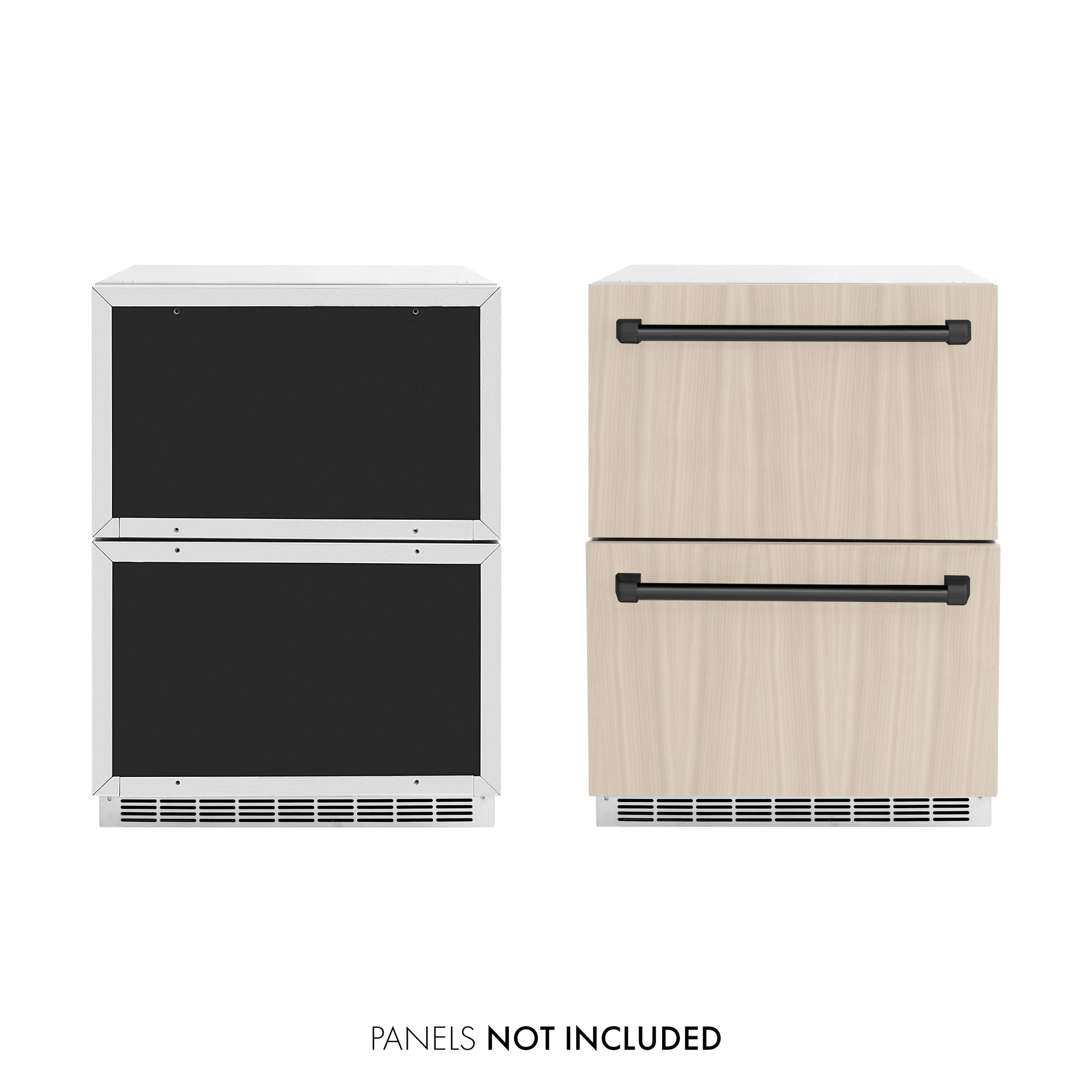 zline-24-in-refrigerator-drawer-4-6-cu-ft-outdoor-rated-panel-ready-matte-black-handles-rdspoz-24-mb