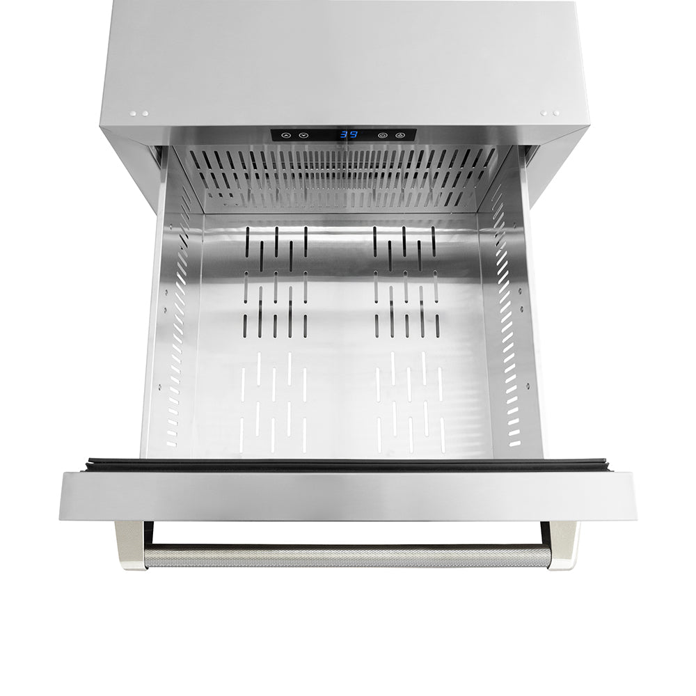 zline-24-in-outdoor-dual-refrigerator-drawer-168-can-capacity-stainless-steel-doors-polished-nickel-helix-handles-rdsoz-st-24-kpn