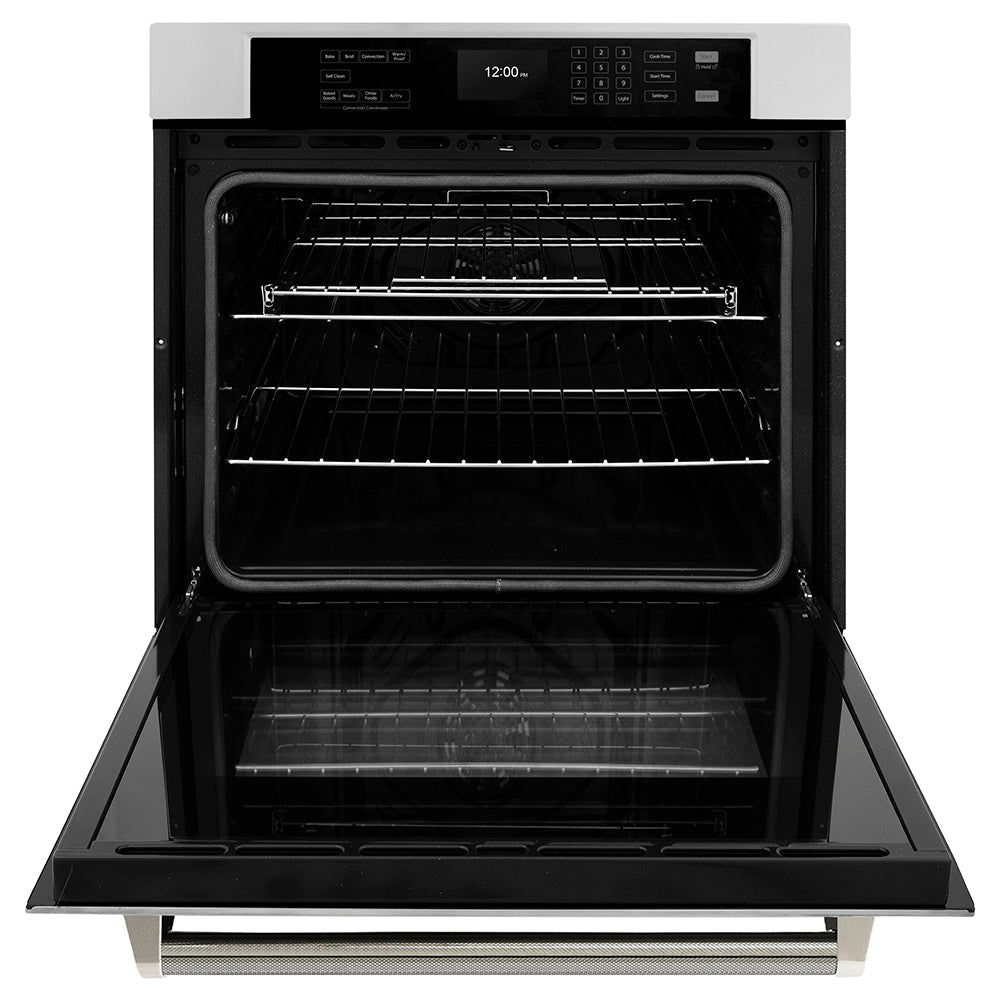 zline-autograph-30-professional-true-convection-single-wall-oven-with-air-fry-and-self-clean-in-stainless-steel-with-polished-nickel-helix-handle-wasz-30-kpn