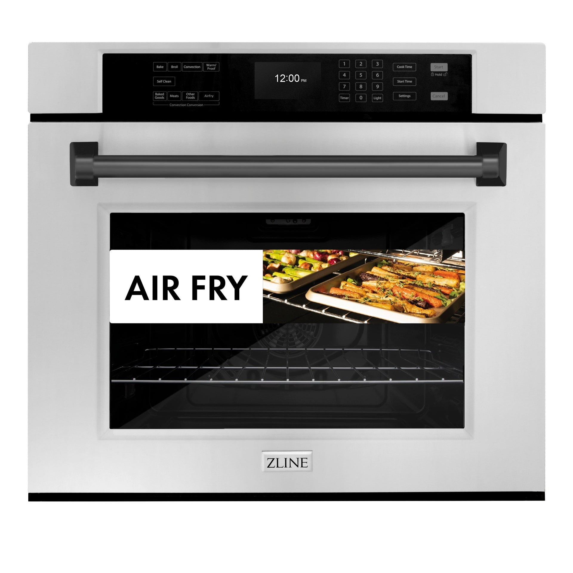 zline-30-autograph-single-wall-oven-with-air-fry-and-self-clean-in-stainless-steel-and-black-matte-handle-wasz-30-mb
