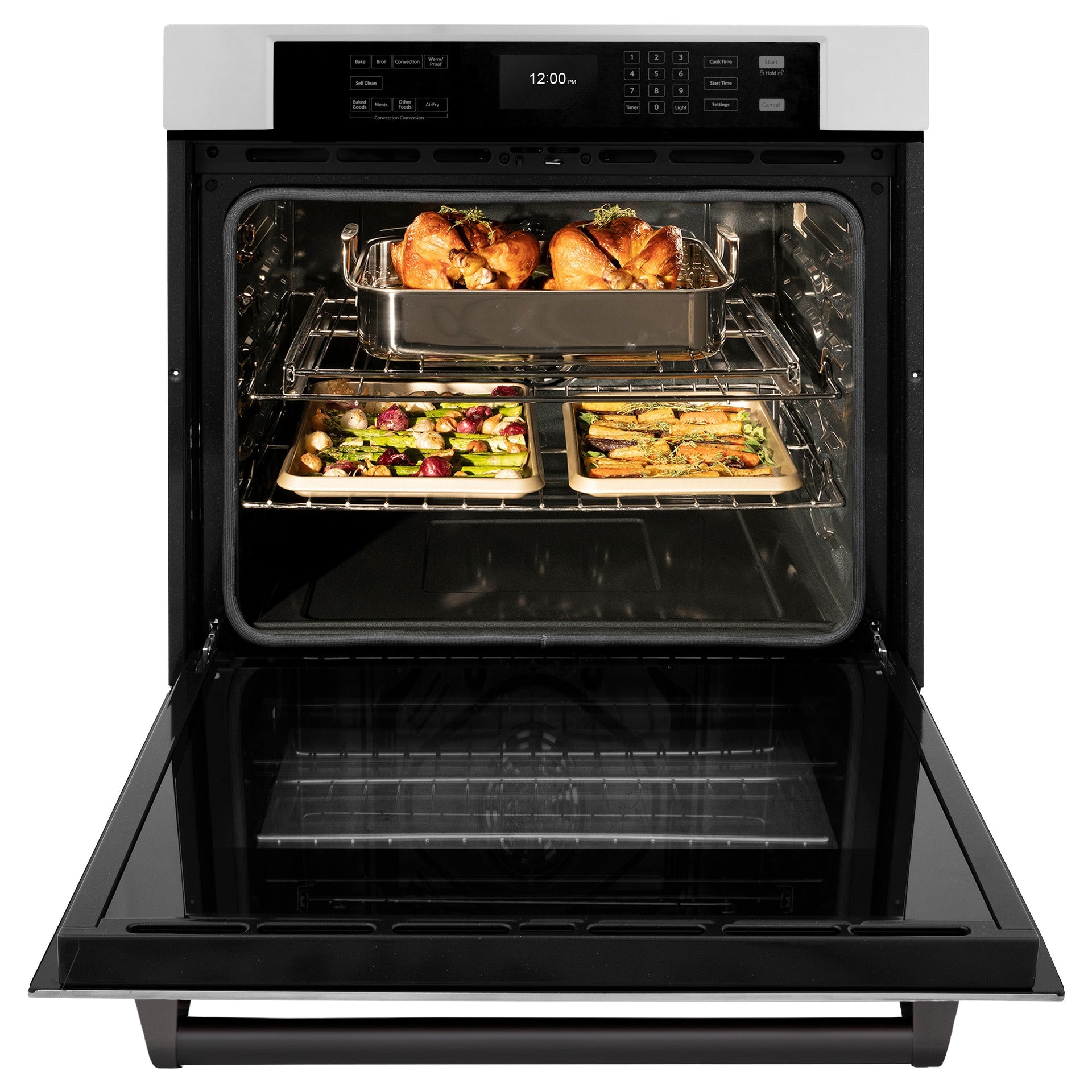 zline-30-autograph-single-wall-oven-with-air-fry-and-self-clean-in-stainless-steel-and-black-matte-handle-wasz-30-mb