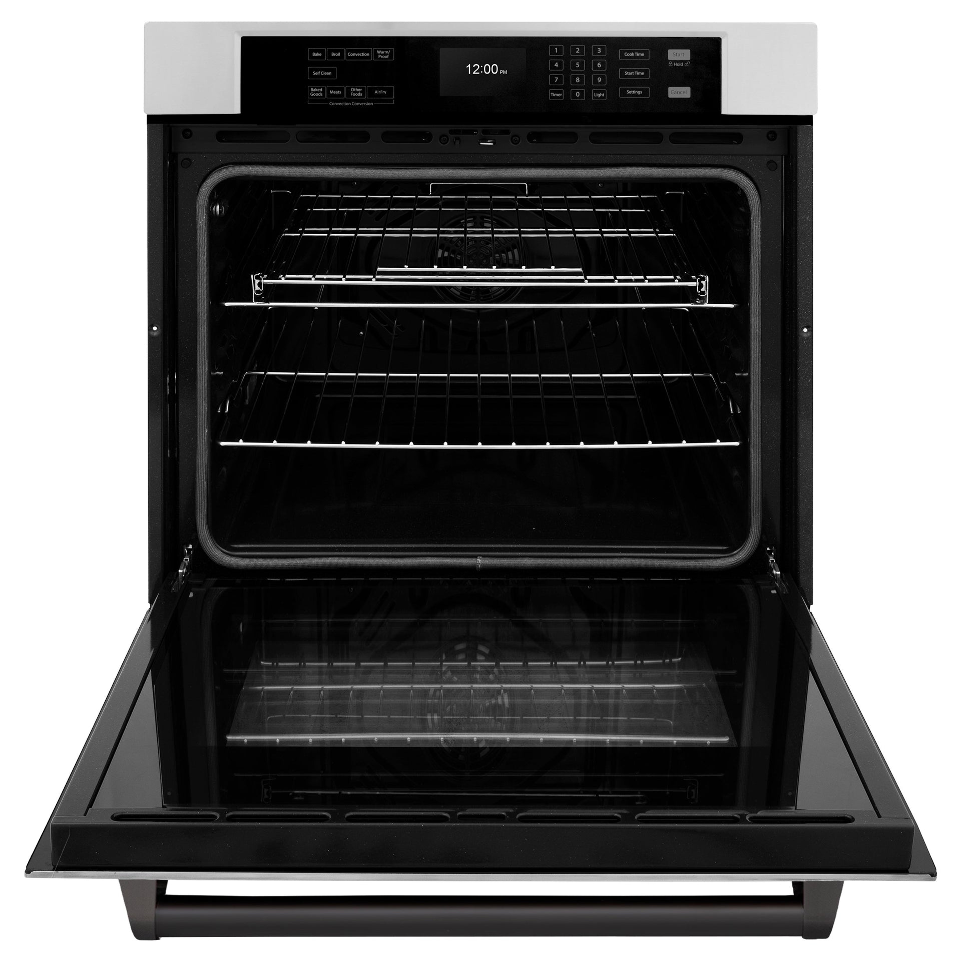zline-30-autograph-single-wall-oven-with-air-fry-and-self-clean-in-stainless-steel-and-black-matte-handle-wasz-30-mb