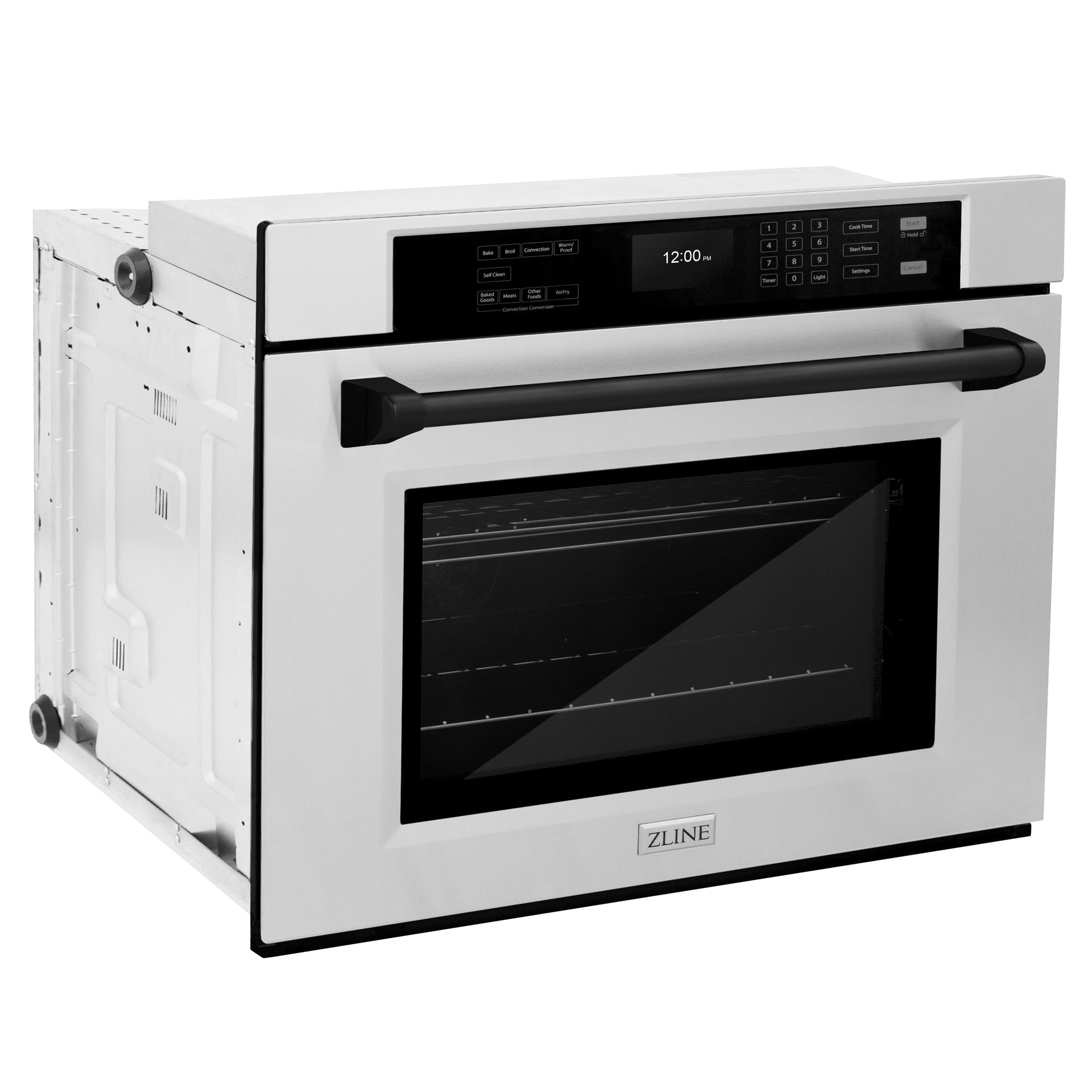 zline-30-autograph-single-wall-oven-with-air-fry-and-self-clean-in-stainless-steel-and-black-matte-handle-wasz-30-mb