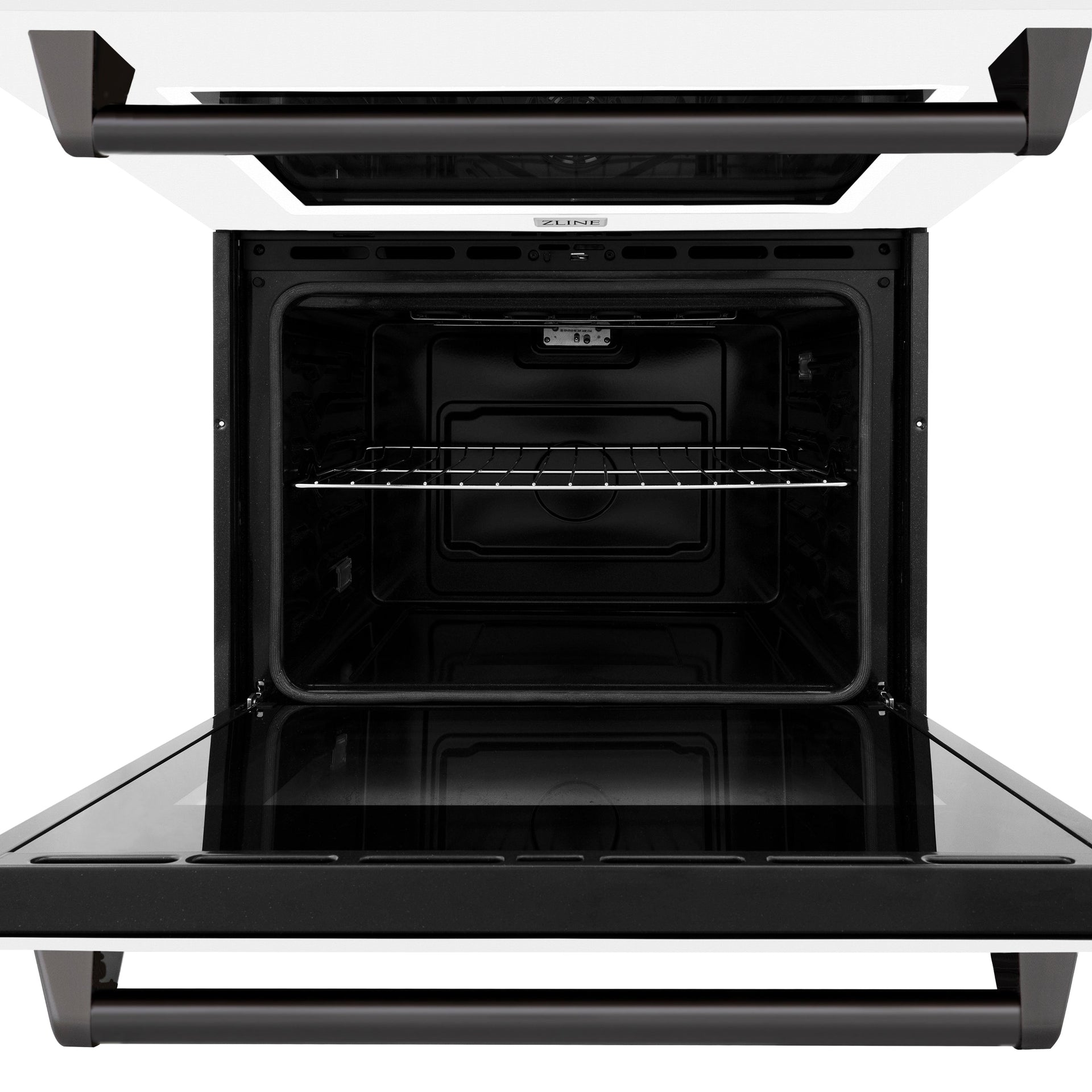 zline-30-autograph-double-wall-oven-with-air-fry-and-self-clean-in-stainless-steel-with-white-matte-door-and-black-matte-handle-wadz-wm-30-mb