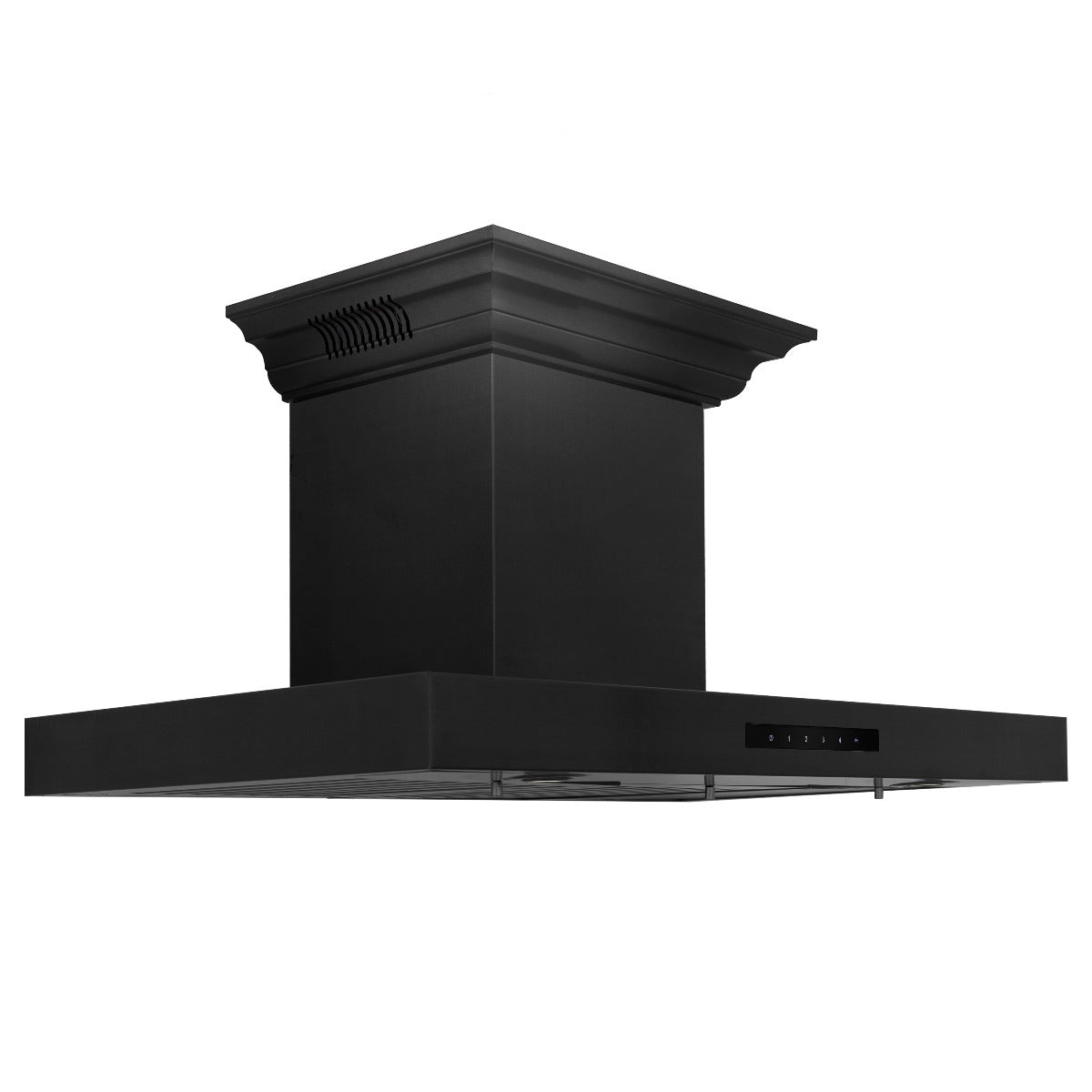 zline-36-in-wall-mount-range-hood-400-cfm-black-stainless-steel-bluetooth-crown-molding-bskencrn-bt-36