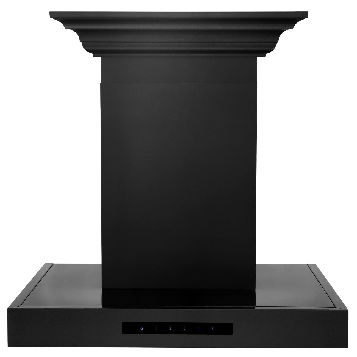 zline-24-in-wall-mount-range-hood-convertible-vent-black-stainless-steel-with-crown-molding-bskencrn-24