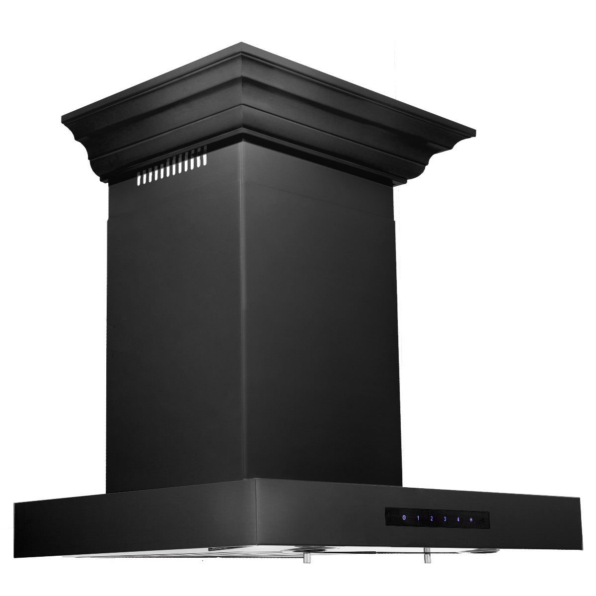 zline-24-in-wall-mount-range-hood-convertible-vent-black-stainless-steel-with-crown-molding-bskencrn-24