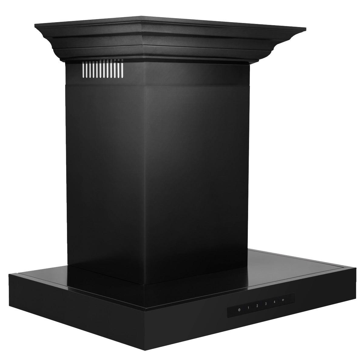 zline-24-in-wall-mount-range-hood-convertible-vent-black-stainless-steel-with-crown-molding-bskencrn-24