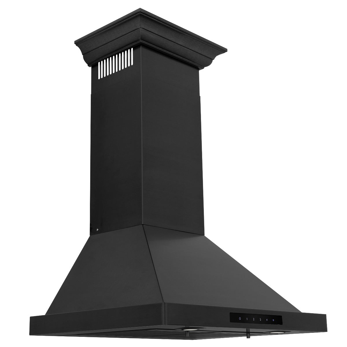 zline-24-in-wall-mount-range-hood-convertible-vent-black-stainless-steel-crown-molding-bskbncrn-24