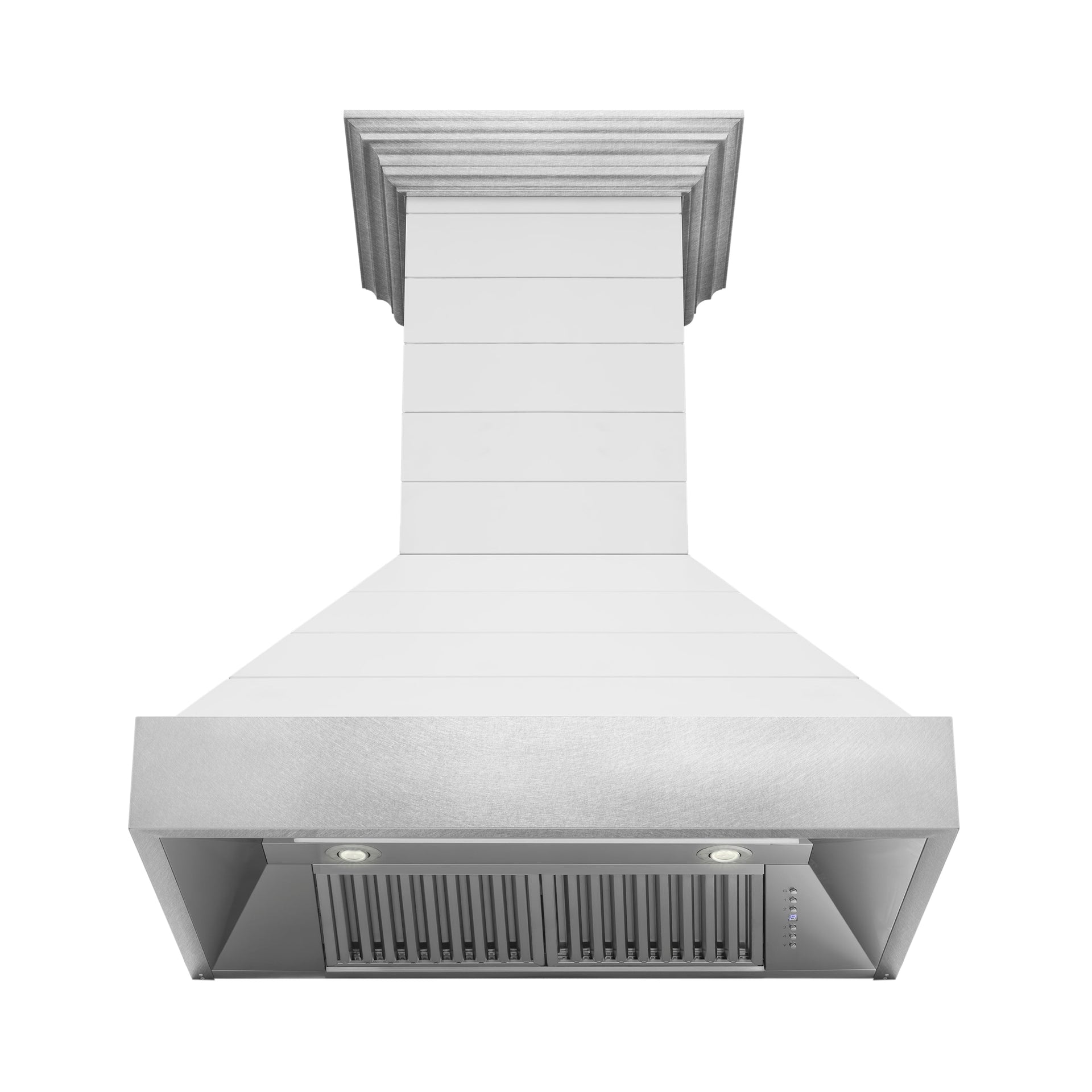 zline-30-in-wall-mount-range-hood-400-cfm-wooden-rustic-shiplap-bright-white-finish-with-stainless-steel-accents-365ww-30