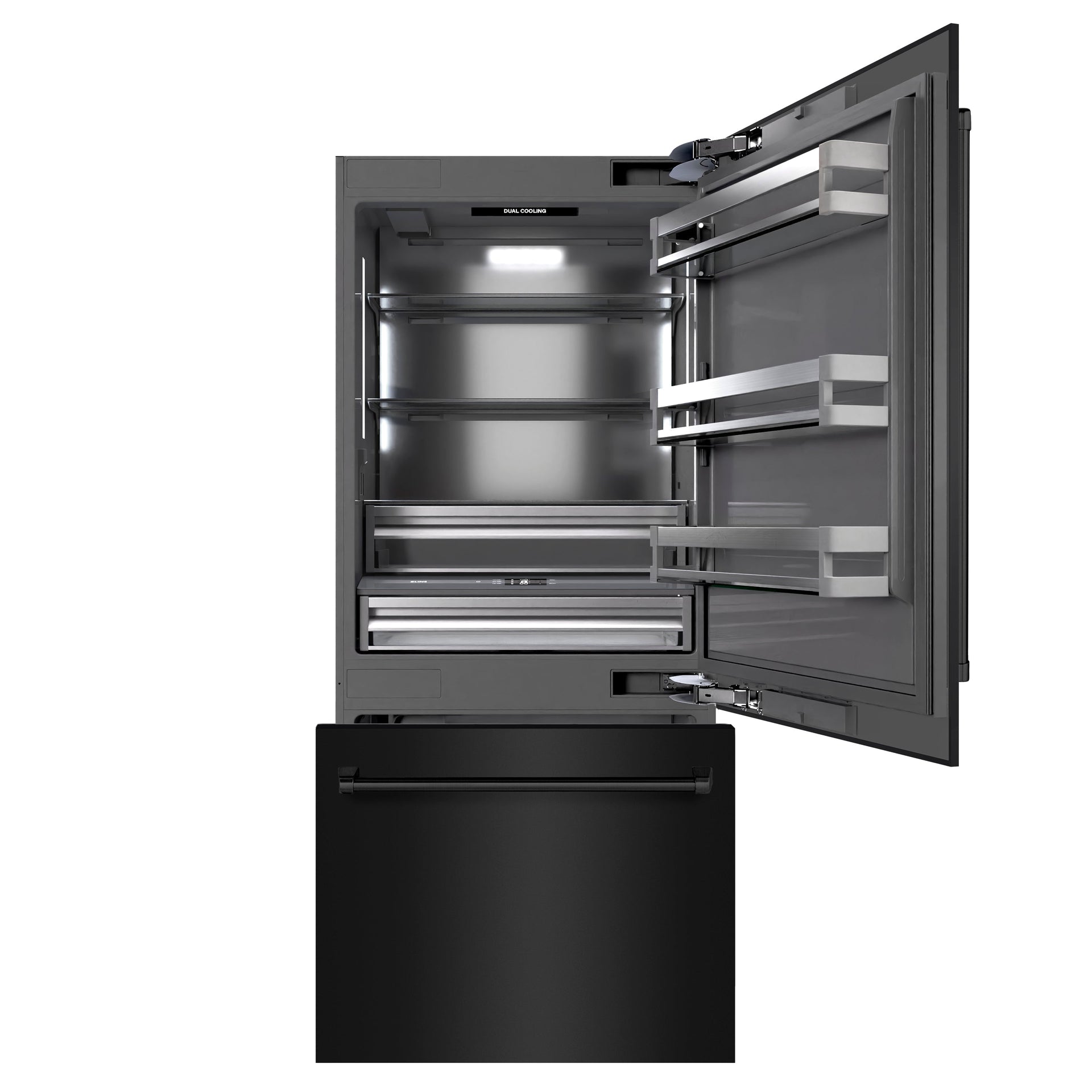 zline-36-in-built-in-bottom-freezer-refrigerator-19-8-cu-ft-water-dispenser-ice-maker-black-stainless-steel-graphite-gray-interior-grbit-bs-36