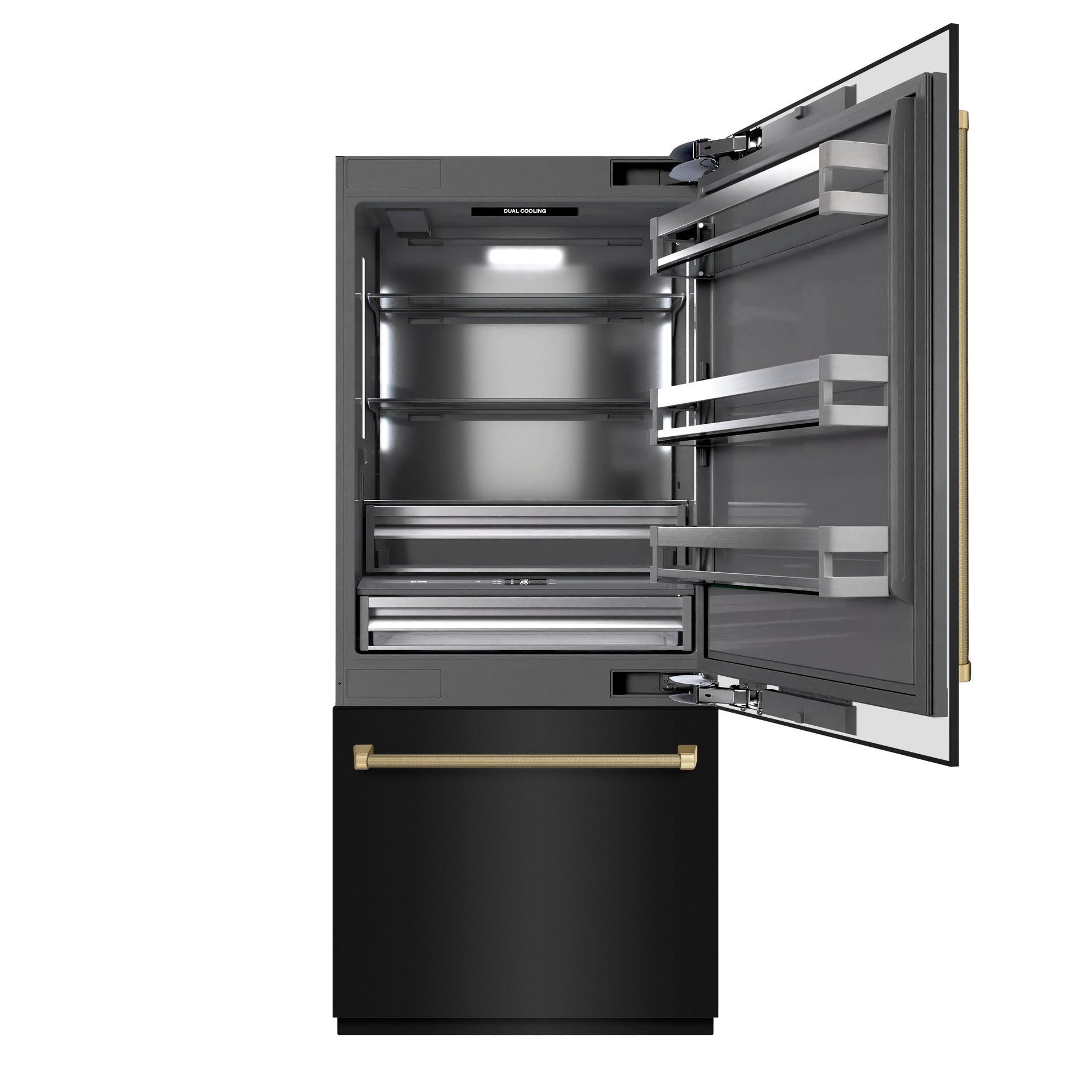 zline-36-in-built-in-bottom-freezer-refrigerator-19-8-cu-ft-water-dispenser-ice-maker-black-stainless-steel-champagne-bronze-handles-grbitz-bs36-kcb