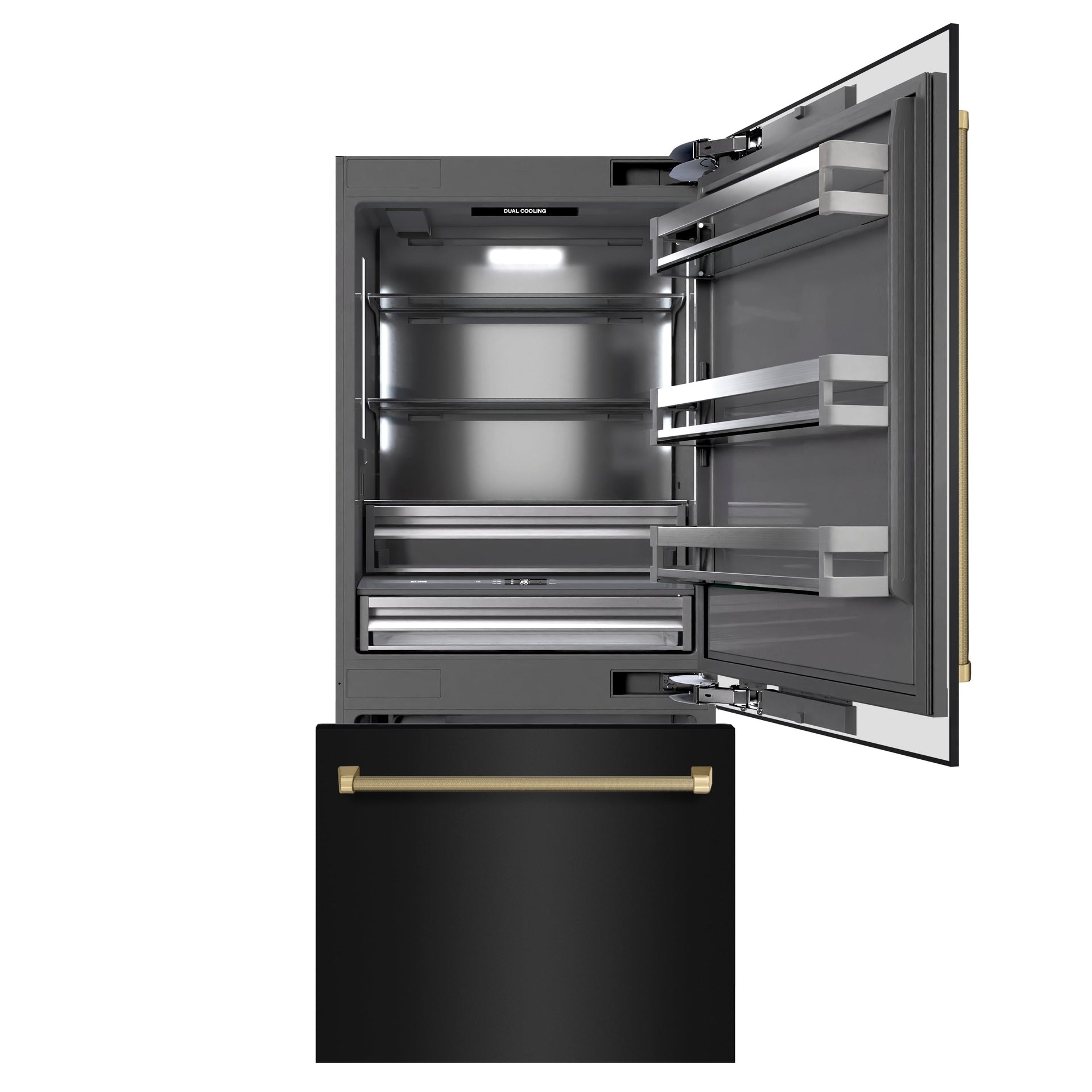 zline-36-in-built-in-bottom-freezer-refrigerator-19-8-cu-ft-water-dispenser-ice-maker-black-stainless-steel-champagne-bronze-handles-grbitz-bs36-kcb