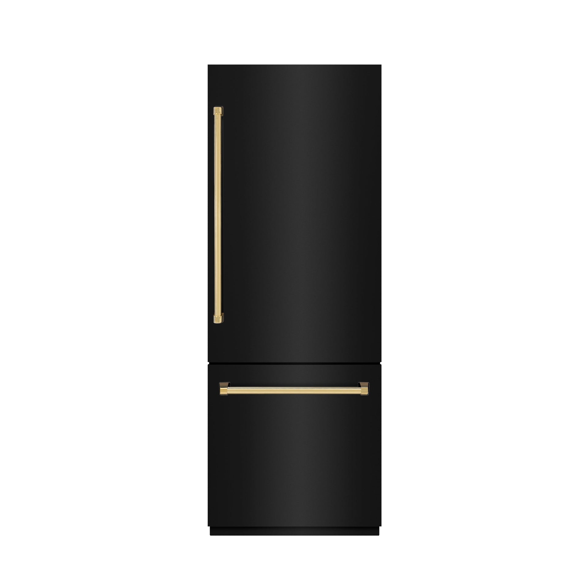 zline-30-in-built-in-bottom-freezer-refrigerator-16-1-cu-ft-with-water-dispenser-ice-maker-black-stainless-steel-polished-gold-accents-grbivz-bs-30-g