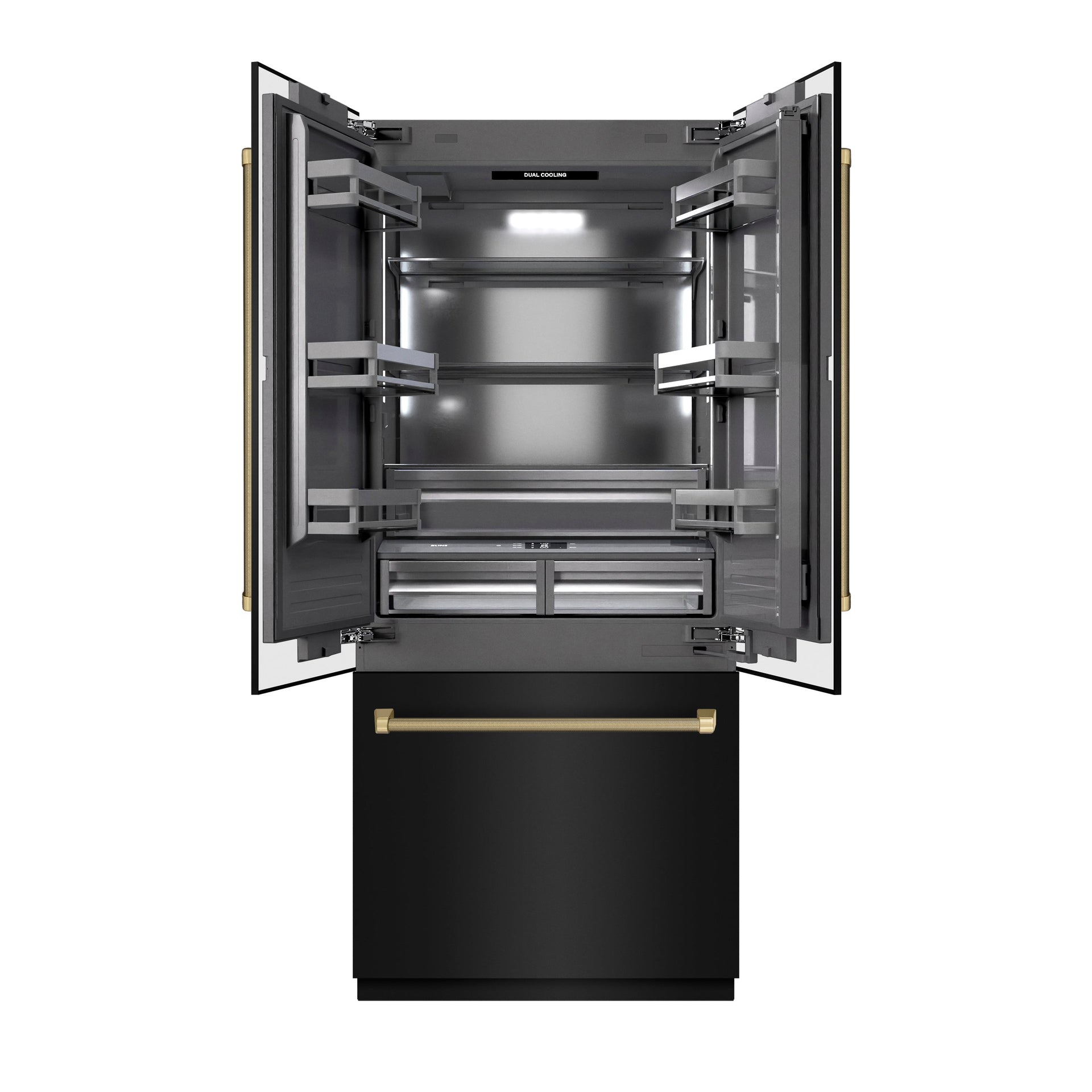 zline-36-in-built-in-french-door-refrigerator-19-6-cu-ft-water-dispenser-ice-maker-black-stainless-steel-graphite-gray-interior-champagne-bronze-helix-handles-grbivz-bs36kcb