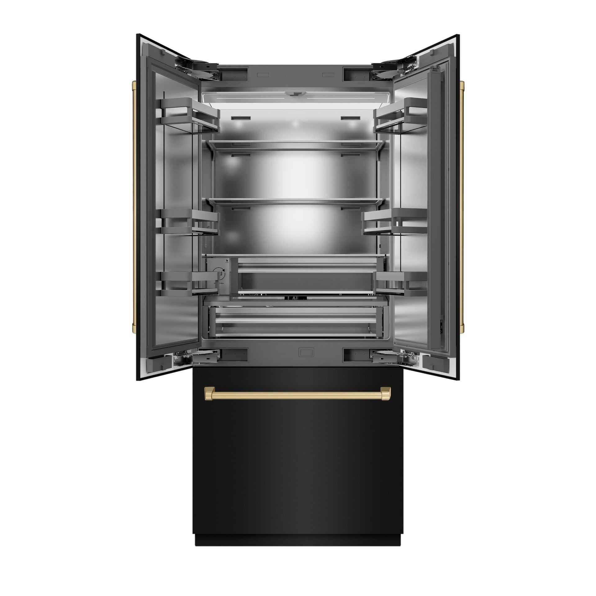 zline-36-in-french-door-built-in-bottom-freezer-refrigerator-19-6-cu-ft-water-dispenser-ice-maker-black-stainless-steel-champagne-bronze-accents-srbivz-bs-36-cb