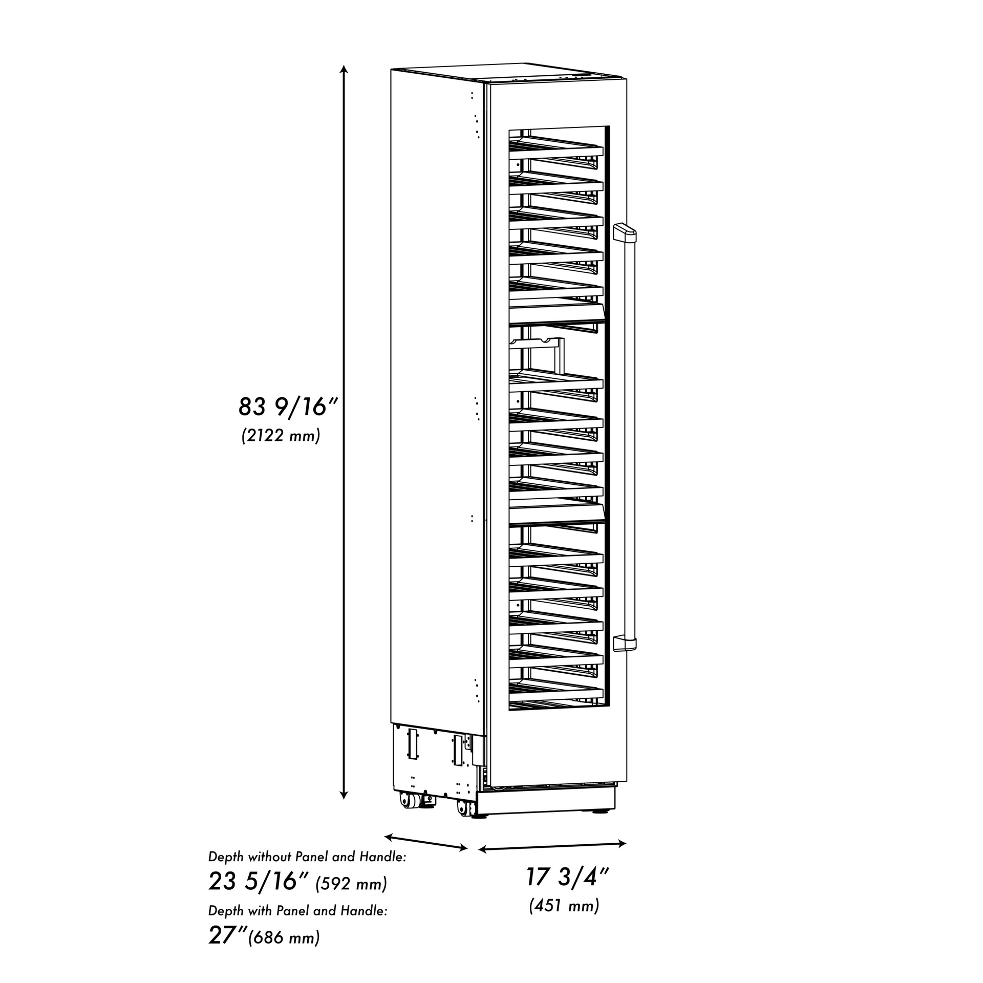 zline-autograph-18-9-0-cu-ft-triple-zone-68-bottle-left-hinge-column-wine-cooler-in-satin-stainless-steel-with-champagne-bronze-accents-rcwvlz-sn-18-cb