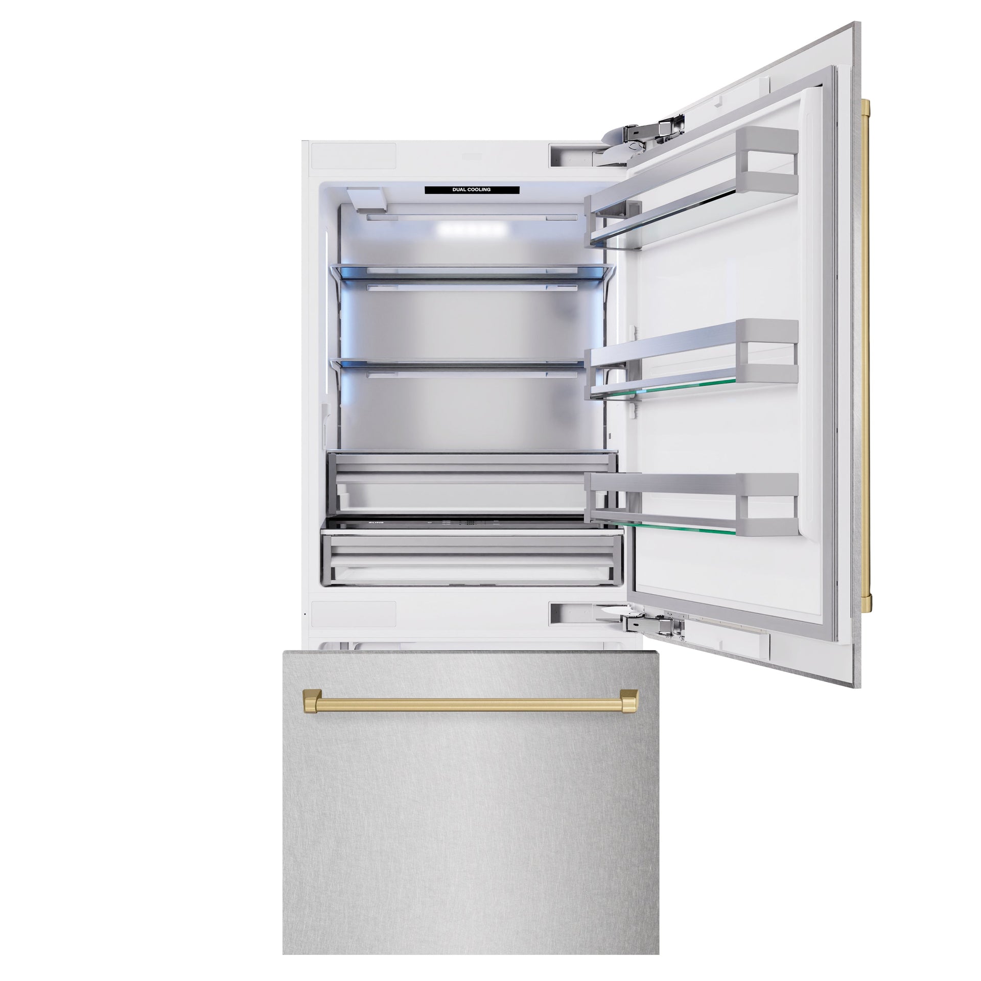 zline-36-in-built-in-bottom-freezer-refrigerator-19-8-cu-ft-water-dispenser-ice-maker-satin-stainless-steel-champagne-bronze-accents-rbitz-sn-36-cb