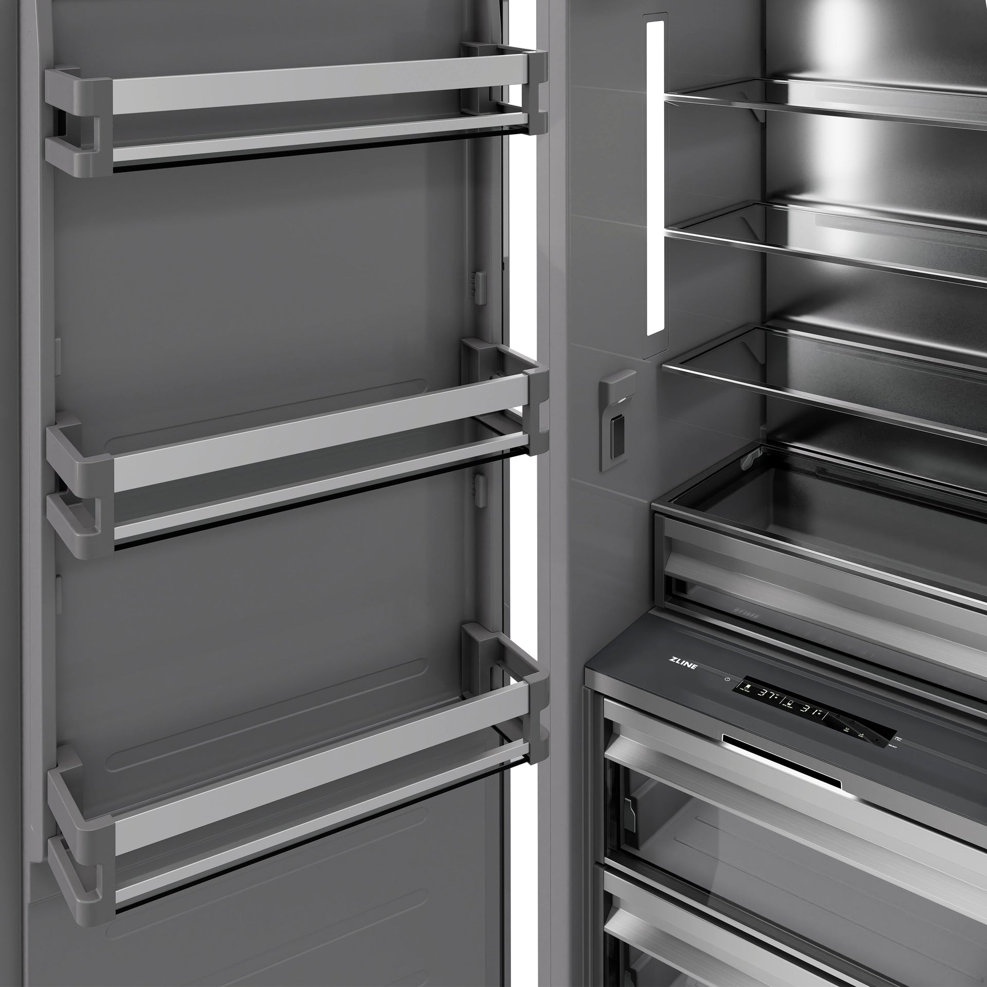 zline-30-in-column-refrigerator-16-7-cu-ft-panel-ready-with-graphite-gray-interior-and-polished-gold-accents-rbcrvz-30-g