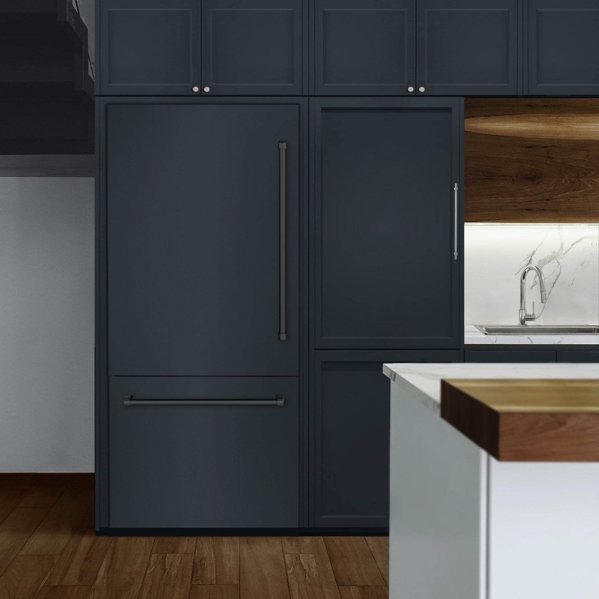 zline-36-in-built-in-bottom-freezer-refrigerator-panel-ready-19-8-cu-ft-water-dispenser-ice-maker-matte-black-accents-grbitz-36-mb