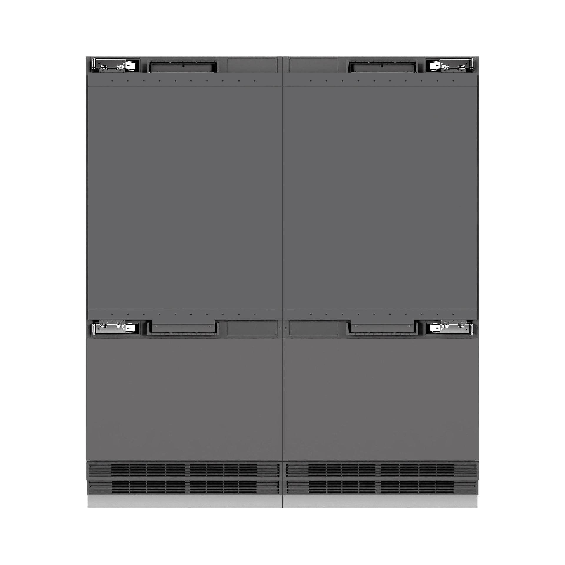 zline-72-in-panel-ready-french-door-built-in-bottom-freezer-refrigerator-39-6-cu-ft-water-dispensers-ice-makers-graphite-gray-interior-polished-gold-accents-grbitz-72-g