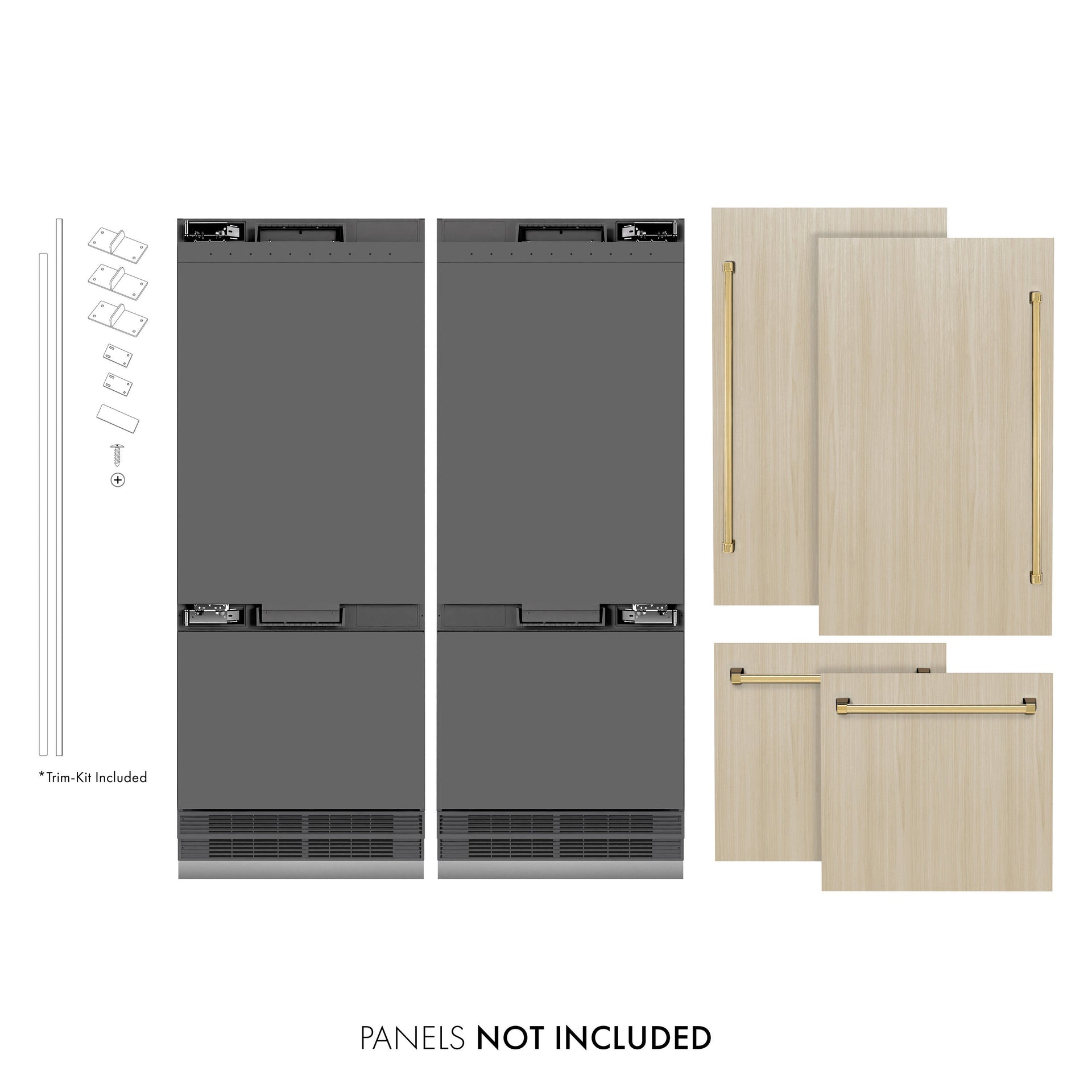 zline-60-in-panel-ready-french-door-built-in-bottom-freezer-refrigerator-32-2-cu-ft-with-water-dispenser-ice-maker-graphite-gray-interior-polished-gold-accents-grbivz-60-g