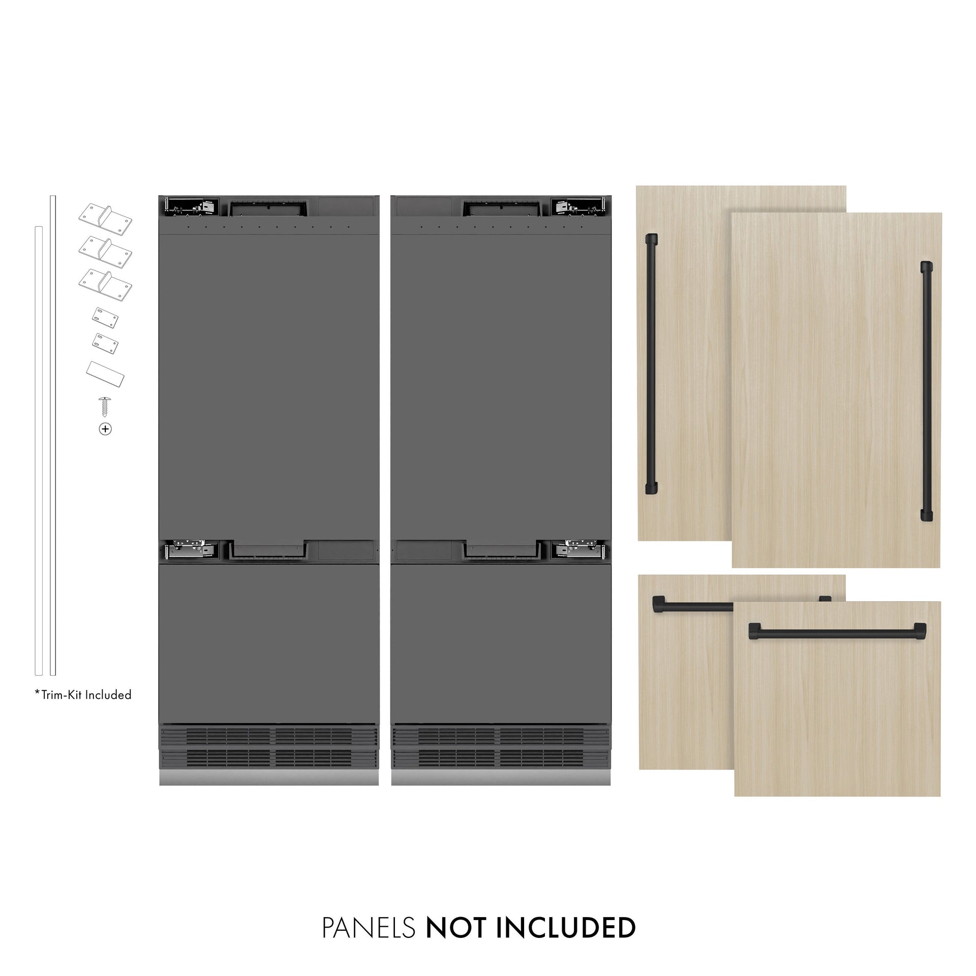 zline-60-in-french-door-built-in-bottom-freezer-refrigerator-panel-ready-32-2-cu-ft-water-dispenser-ice-maker-graphite-gray-interior-matte-black-accents-grbivz-60-mb