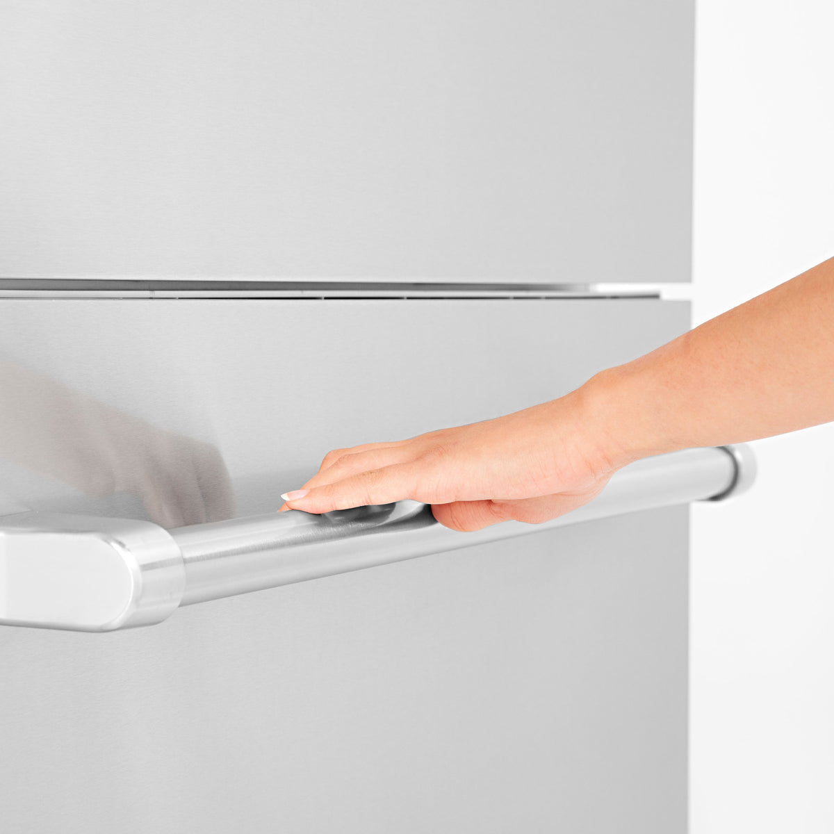 ZLINE 60 in Built-In French Door Refrigerator 32.2 cu. ft Panel Ready Stainless Steel Handles (RBIV-60-SS)