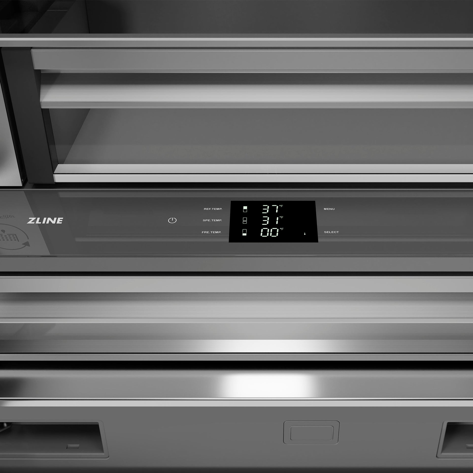 zline-36-in-panel-ready-french-door-built-in-bottom-freezer-refrigerator-19-6-cu-ft-with-water-dispenser-ice-maker-stainless-steel-interior-champagne-bronze-accents-srbivz-36-cb