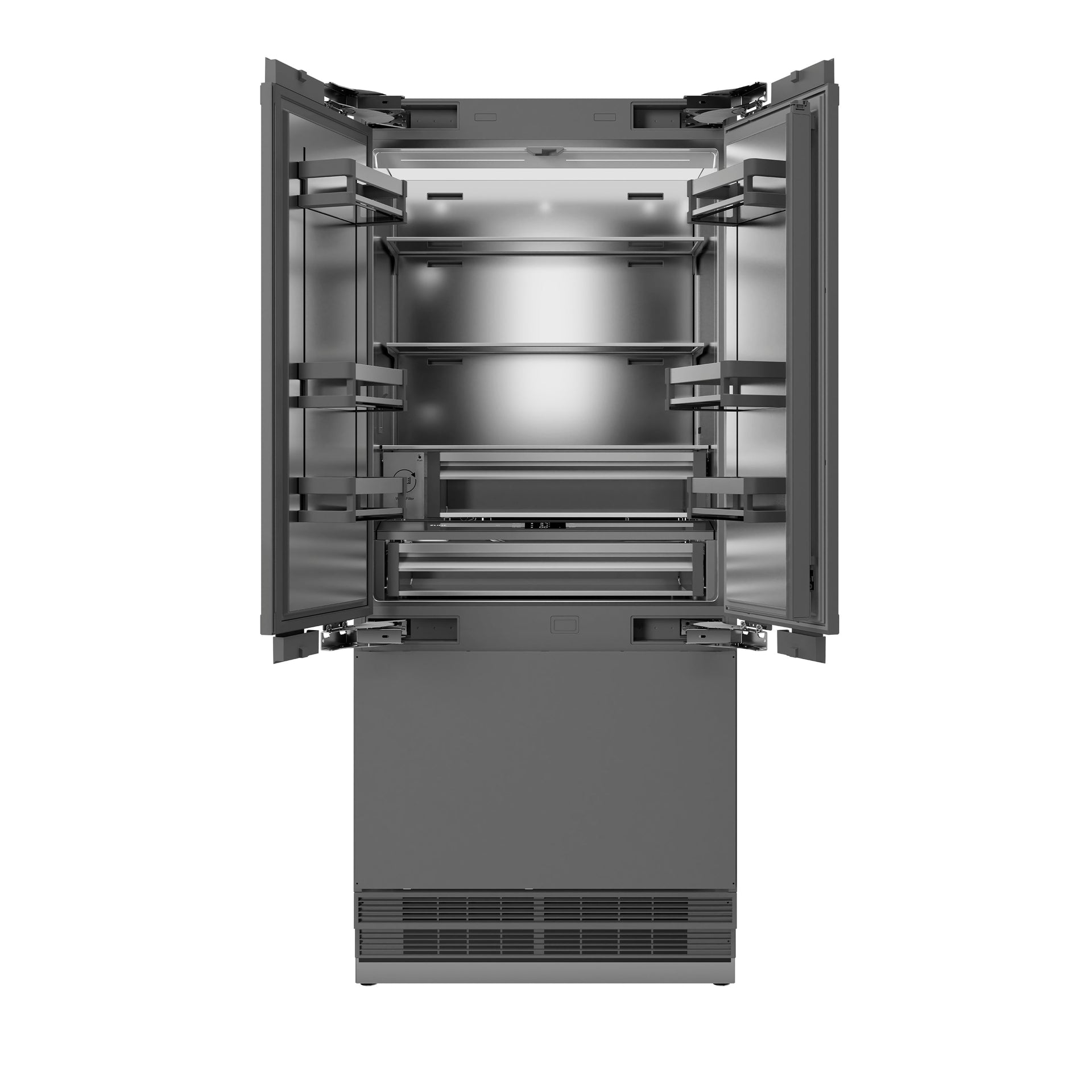 zline-36-in-panel-ready-built-in-french-door-refrigerator-19-6-cu-ft-water-dispenser-ice-maker-stainless-steel-interior-matte-black-accents-srbivz-36-mb