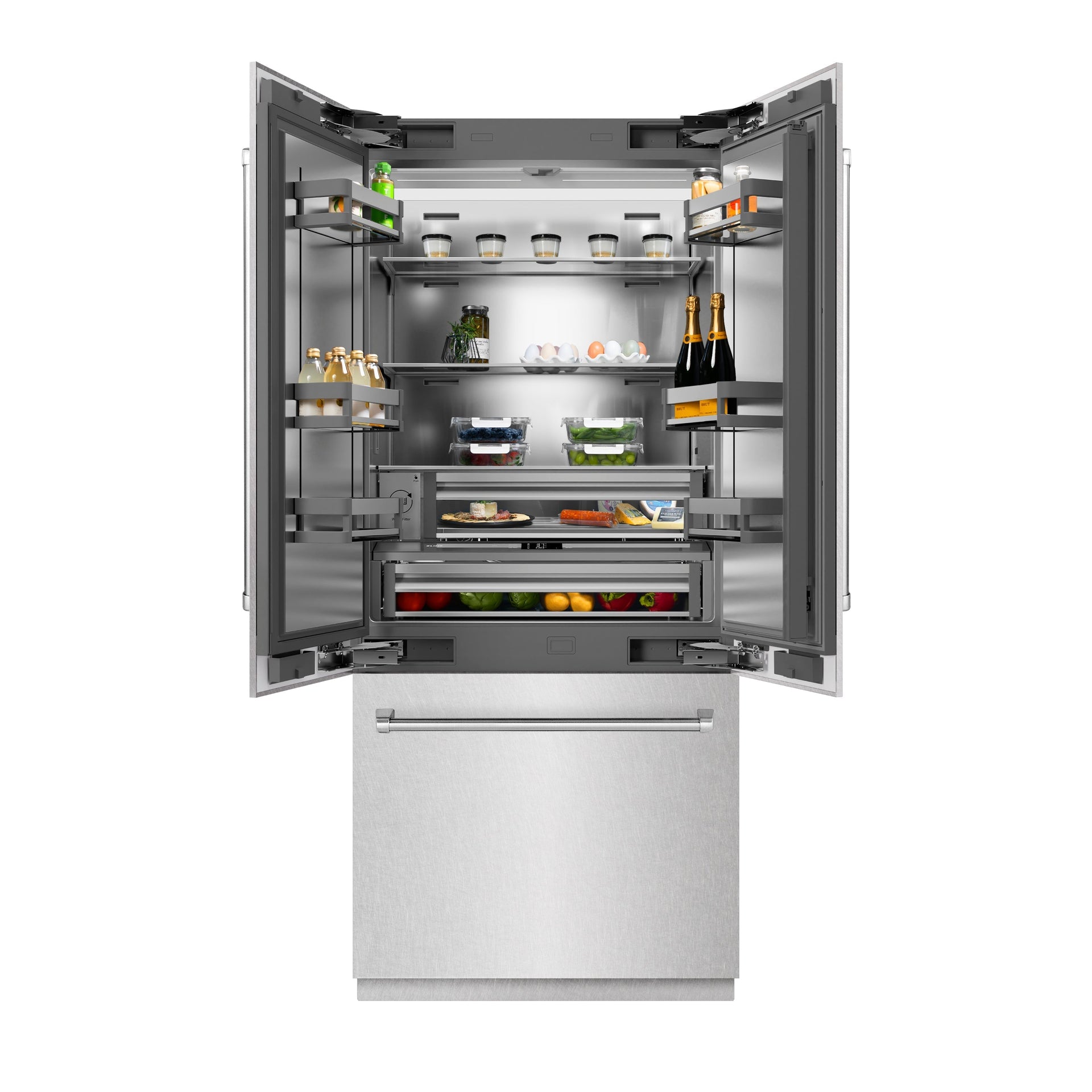 zline-36-in-french-door-built-in-bottom-freezer-refrigerator-19-6-cu-ft-water-dispenser-ice-maker-satin-stainless-steel-srbiv-sn-36